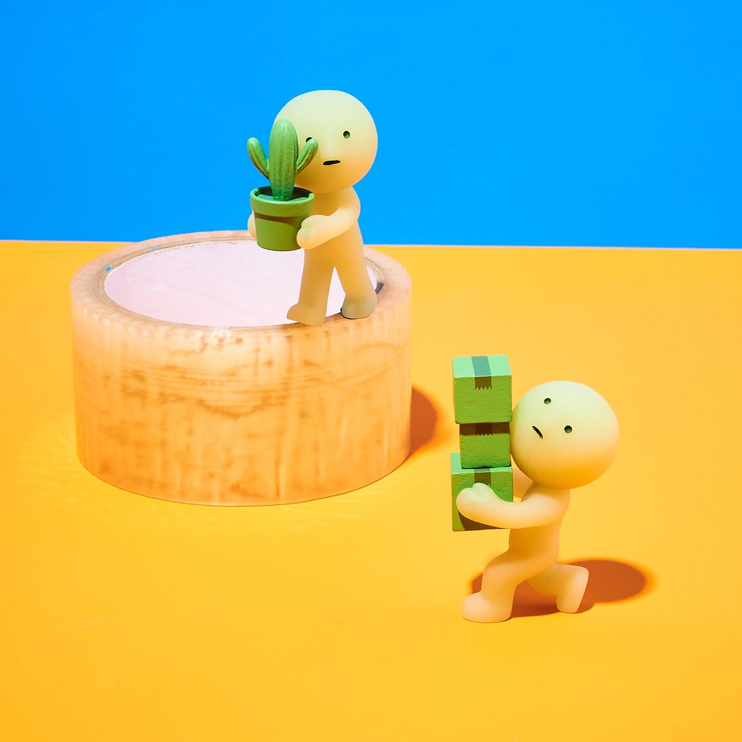 Smiski Moving Series Blind Box - Glow in the Dark Figurine