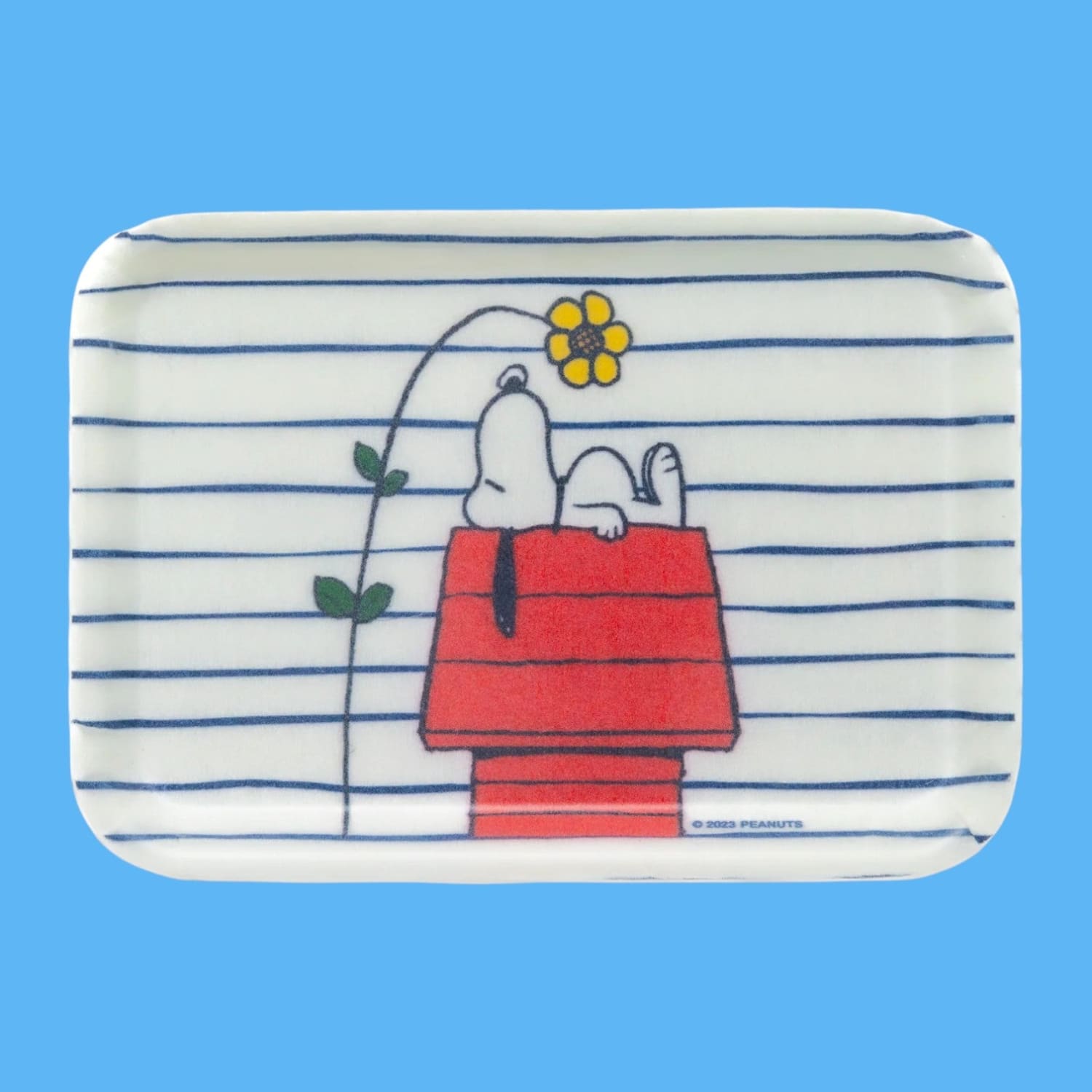 Snoopy Doghouse Flower Vintage Style Tray Decorative Tray