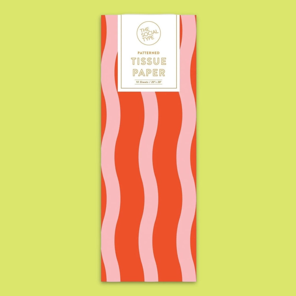 The Social Type Fussy Stripe Tissue Paper Groupbycolor