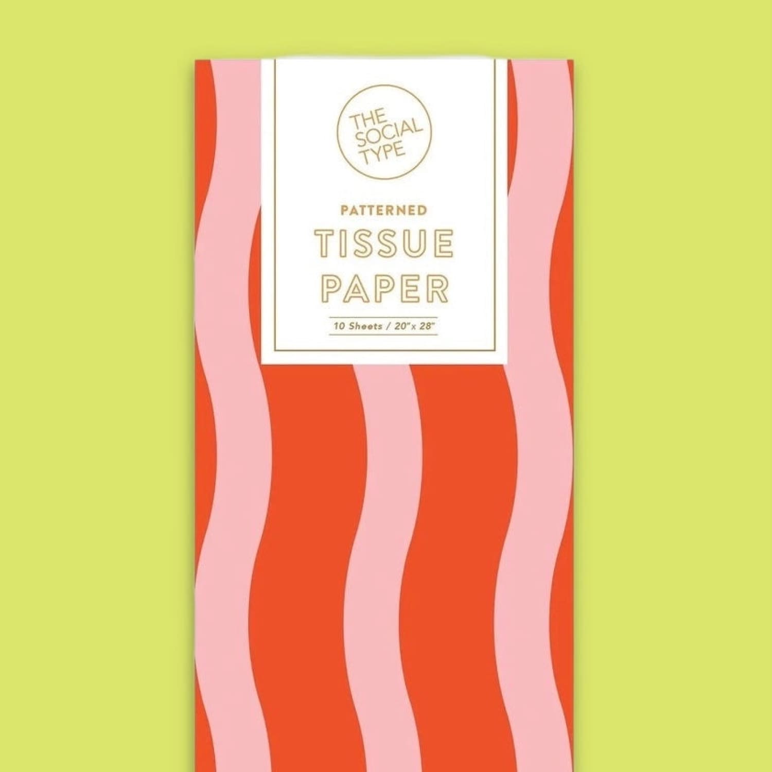 The Social Type Fussy Stripe Tissue Paper Groupbycolor