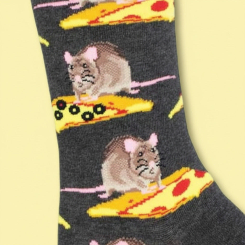 Socksmith Socks Men you Wanna Pizza me Rat Charcoal