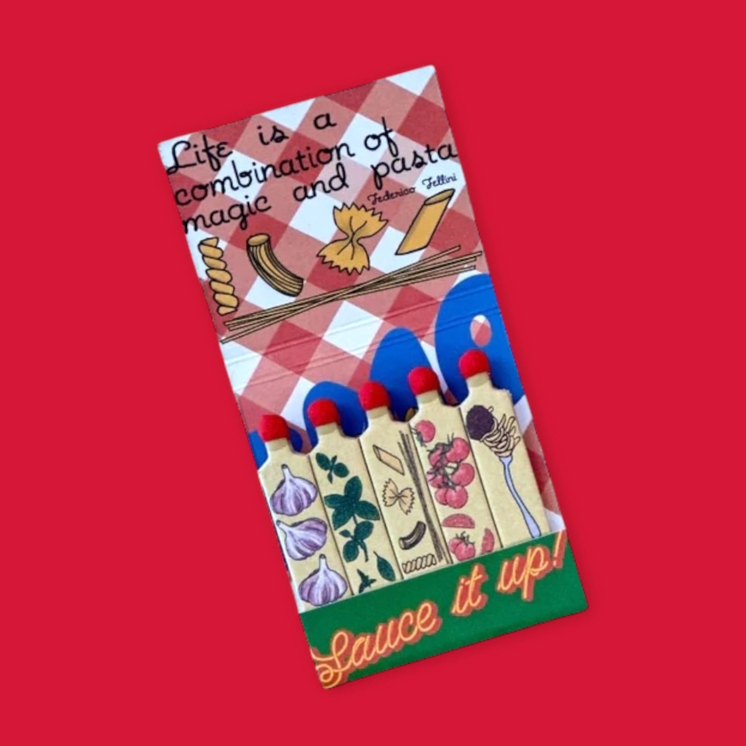 Spaghetti Night Matchbook Carbs - Fake Food - Matchbook