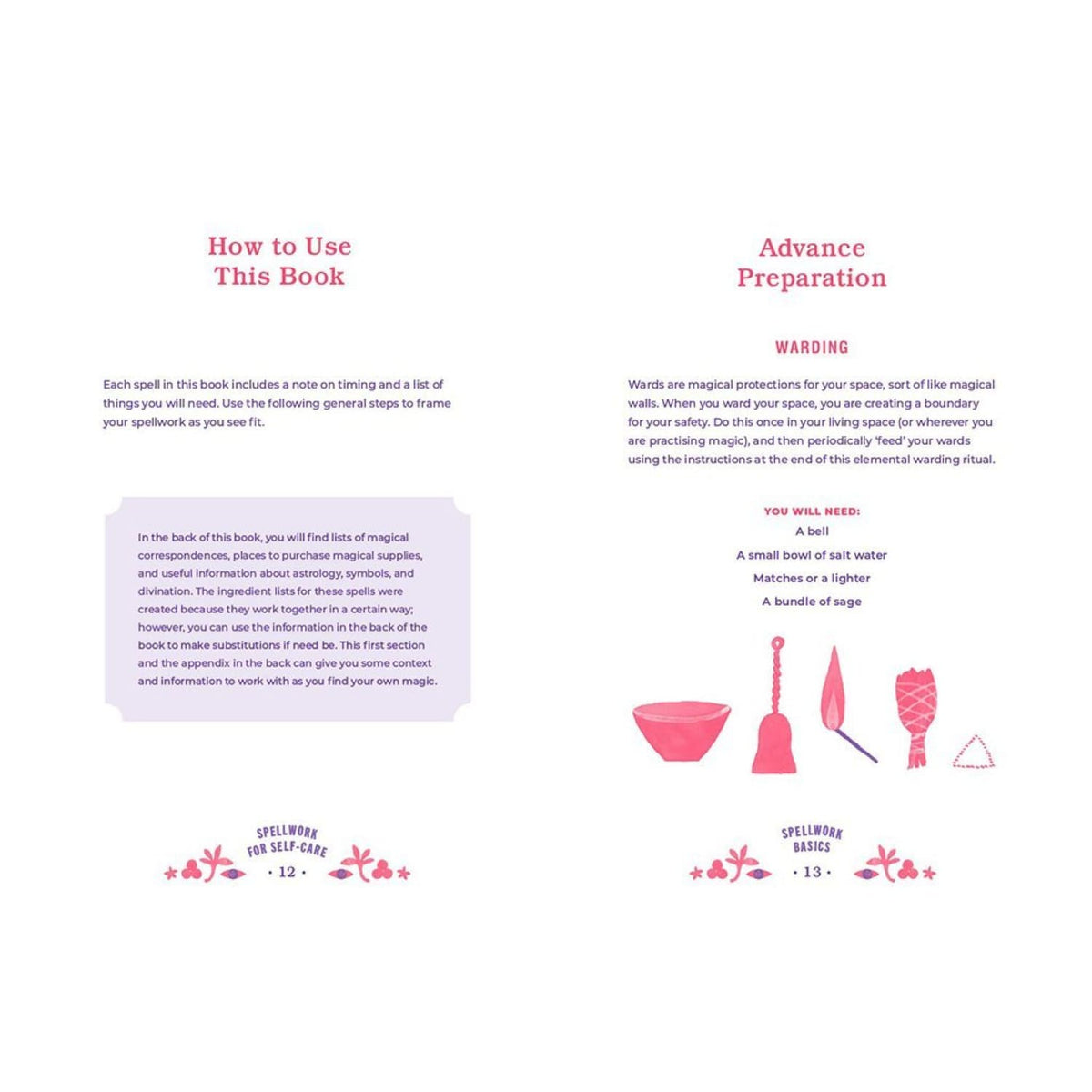 Spellwork for Self-care Book Book, Hardcover Modern Spells,