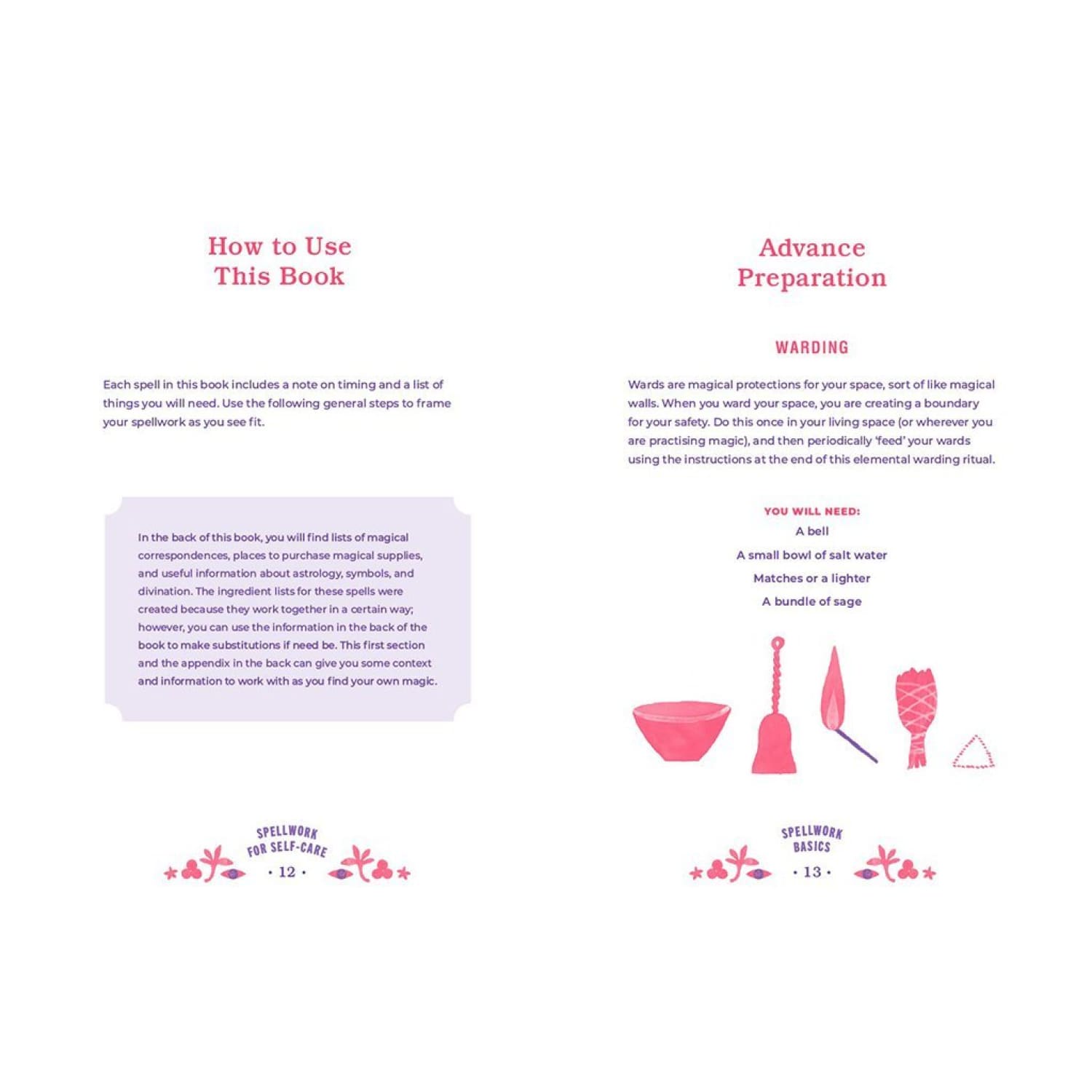 Spellwork for Self-care Book Book, Hardcover Modern Spells,