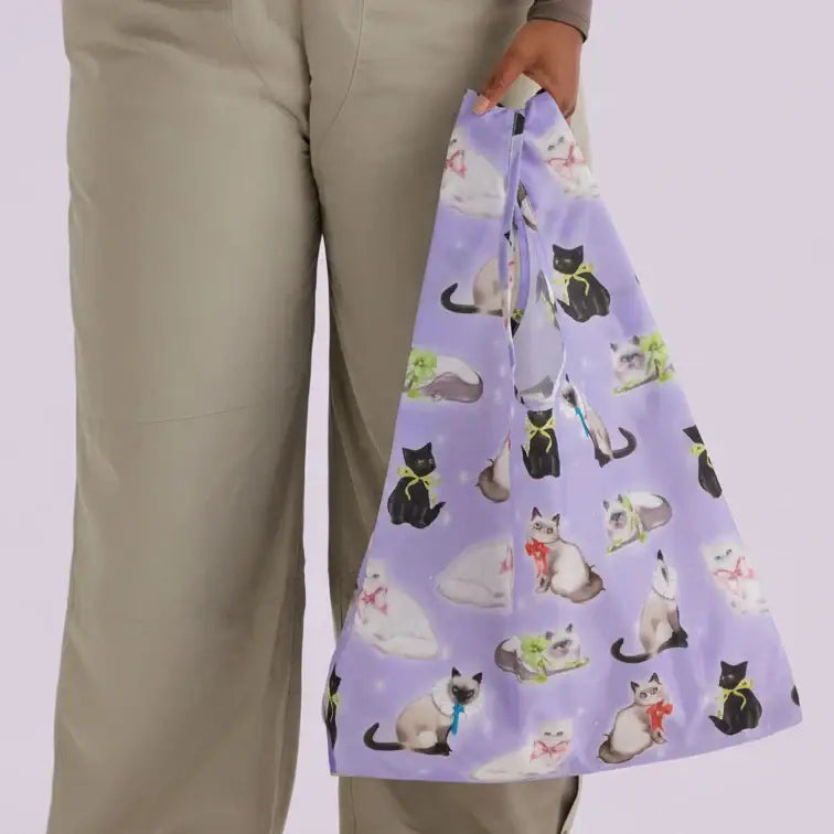 Standard Baggu Reusable Tote - Fancy Cats | Friends Nyc