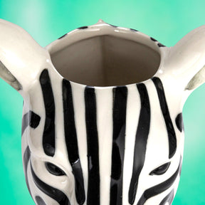 Stoneware Zebra Vase Ceramic - Floral Home Accent Table Top