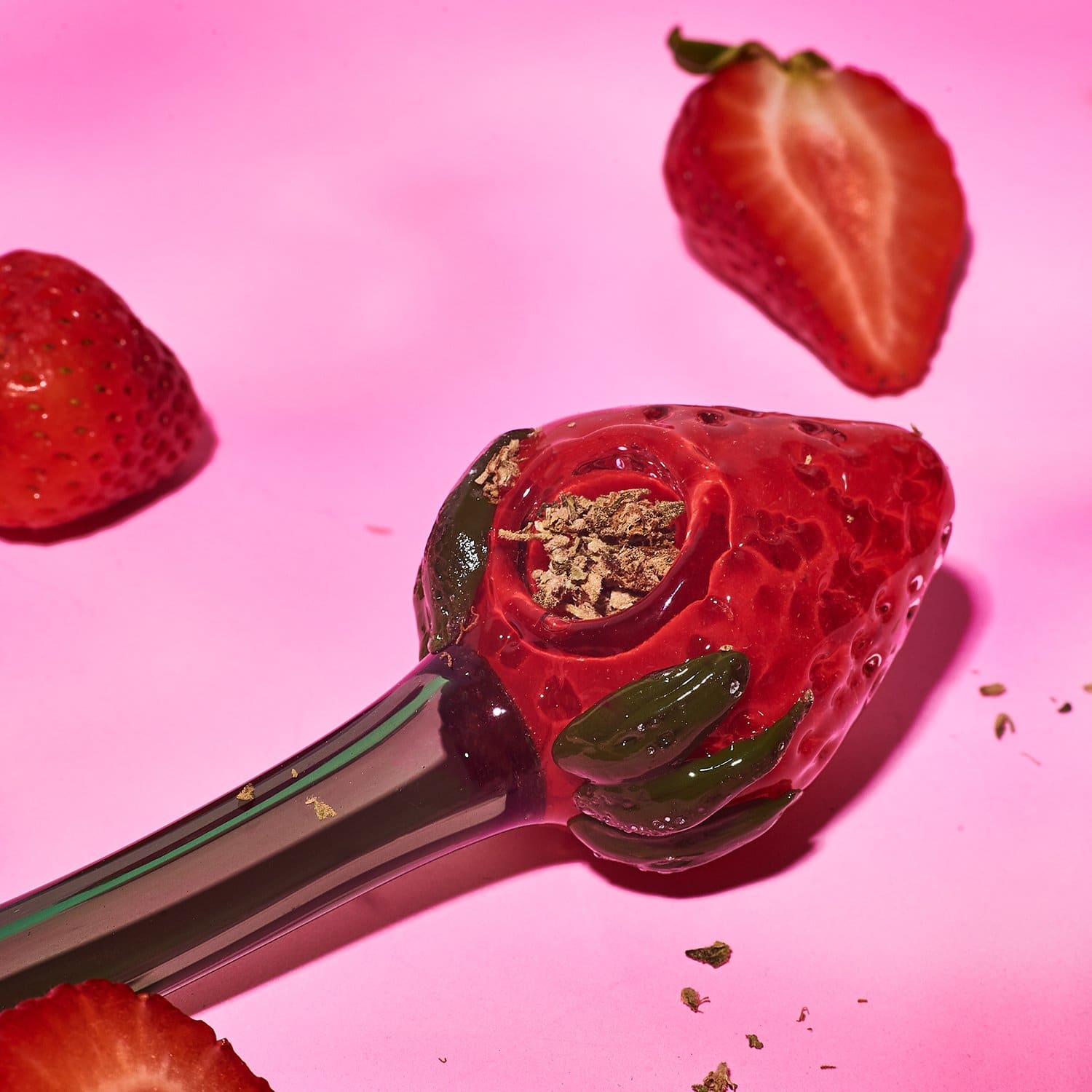 Strawberry Glass Spoon