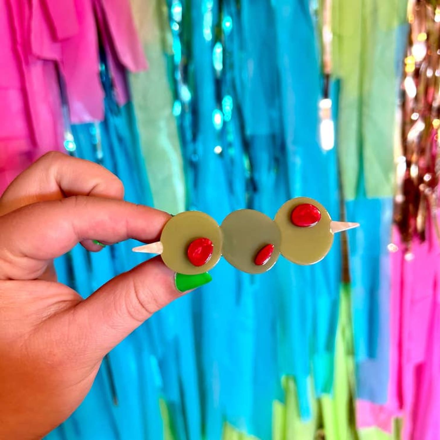 Stuffed Olive Hair Clip Set Bff Gift - Cute Hair Clip -