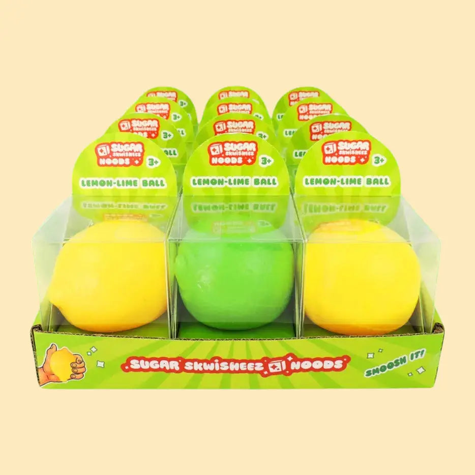 Sugar Skwisheez Noods - Lemon/lime Sensory Ball Lemon Lime