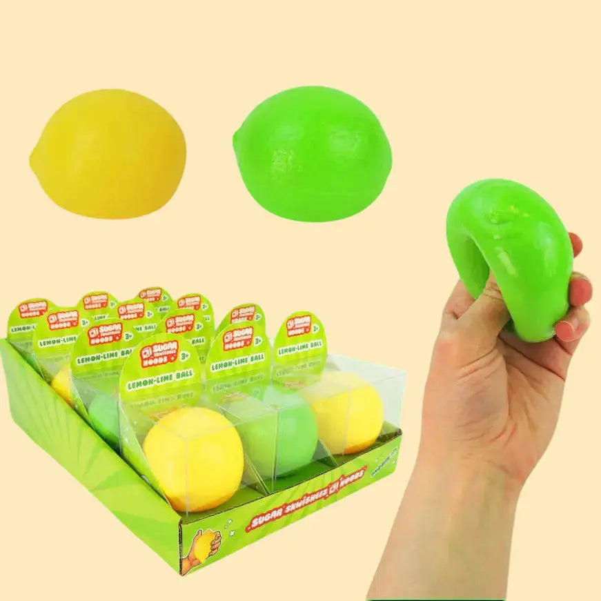 Sugar Skwisheez Noods - Lemon/lime Sensory Ball Lemon Lime