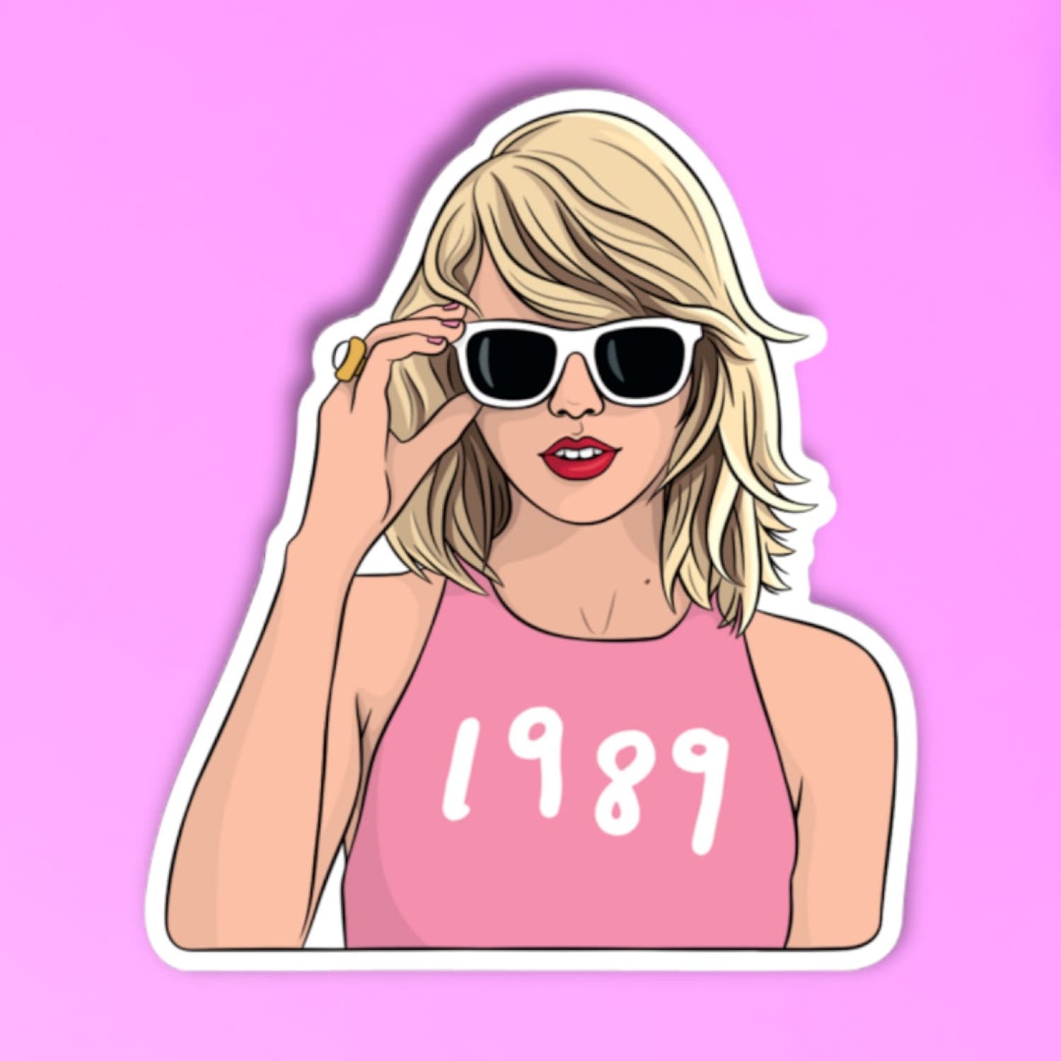Taylor 1989 Sticker Decorative Sticker - Greeting Card -