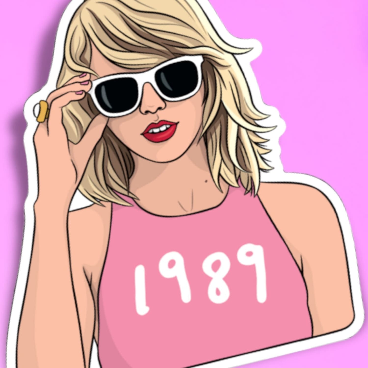 Taylor 1989 Sticker Decorative Sticker - Greeting Card -