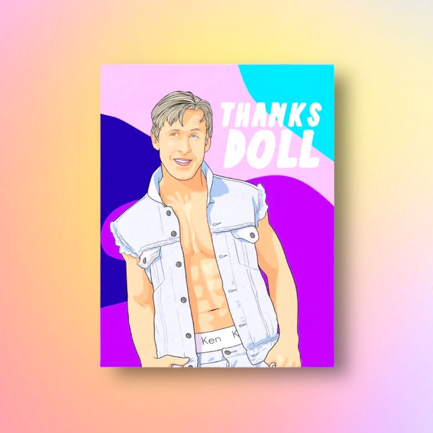 Ken Thanks Doll Greeting Card Barbie - Barbiecore