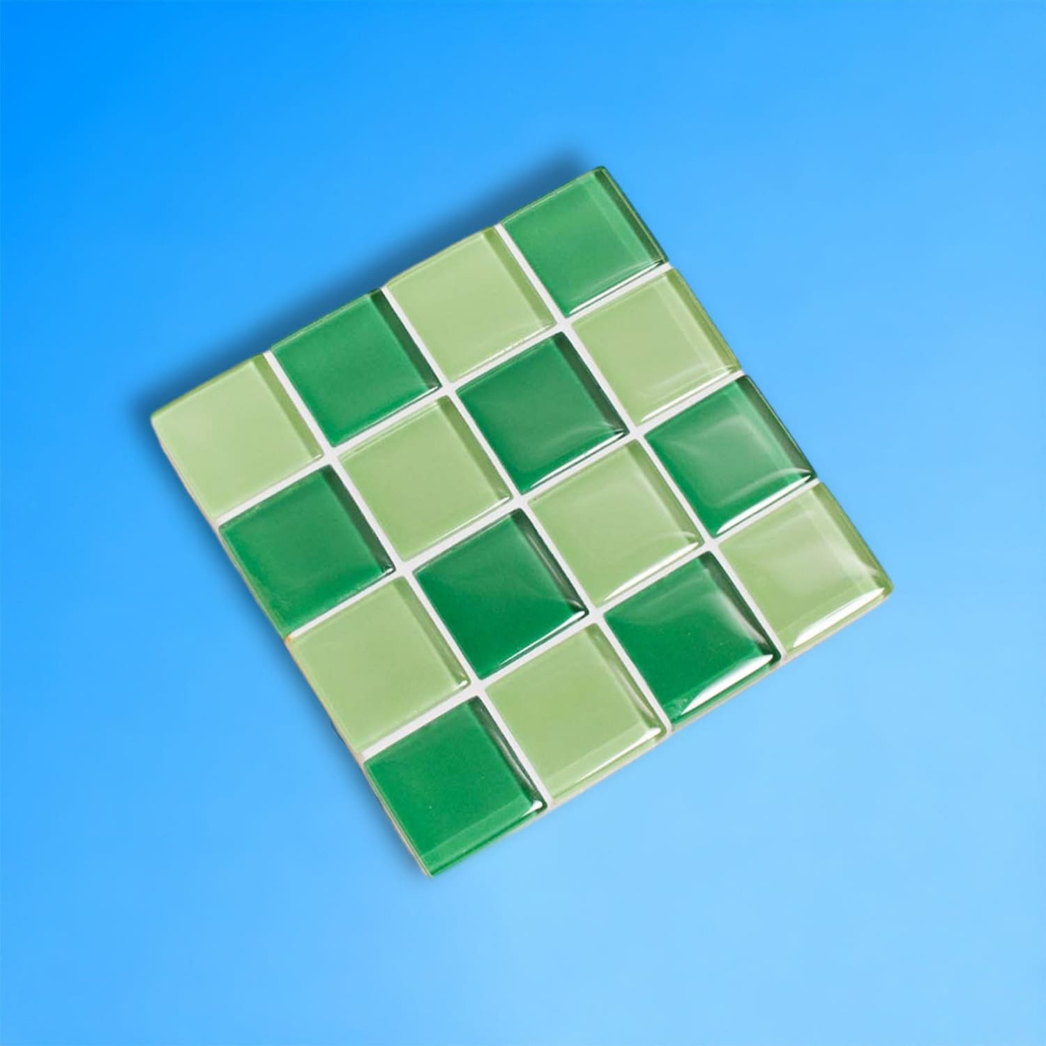 Tiled Glass Drink Coaster Aapi Owned - Drink Coaster - Eco