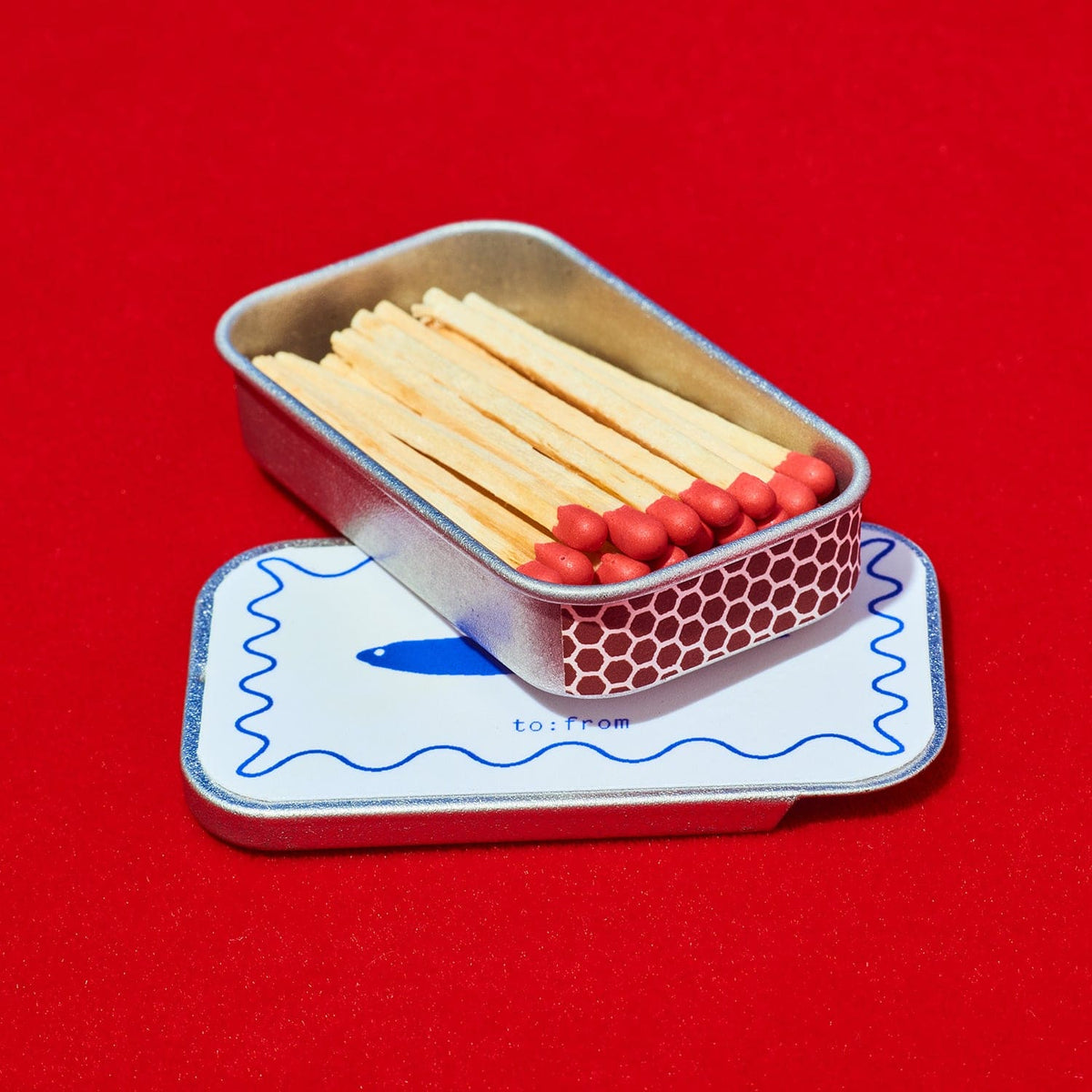 Tin Matchbox Matches Sardine Smoke Accessories Shop