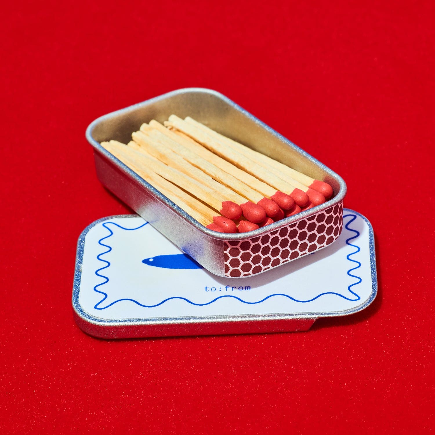 Tin Matchbox Matches Sardine Smoke Accessories Shop