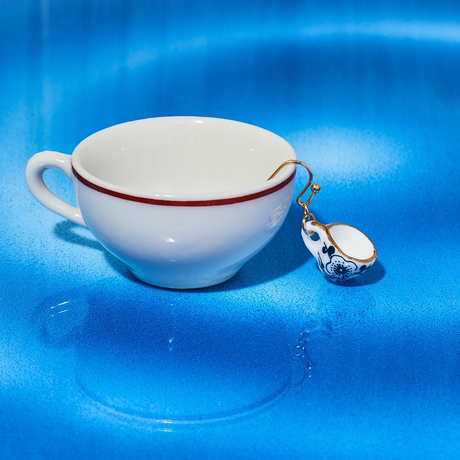 Tiny Teacup Earrings