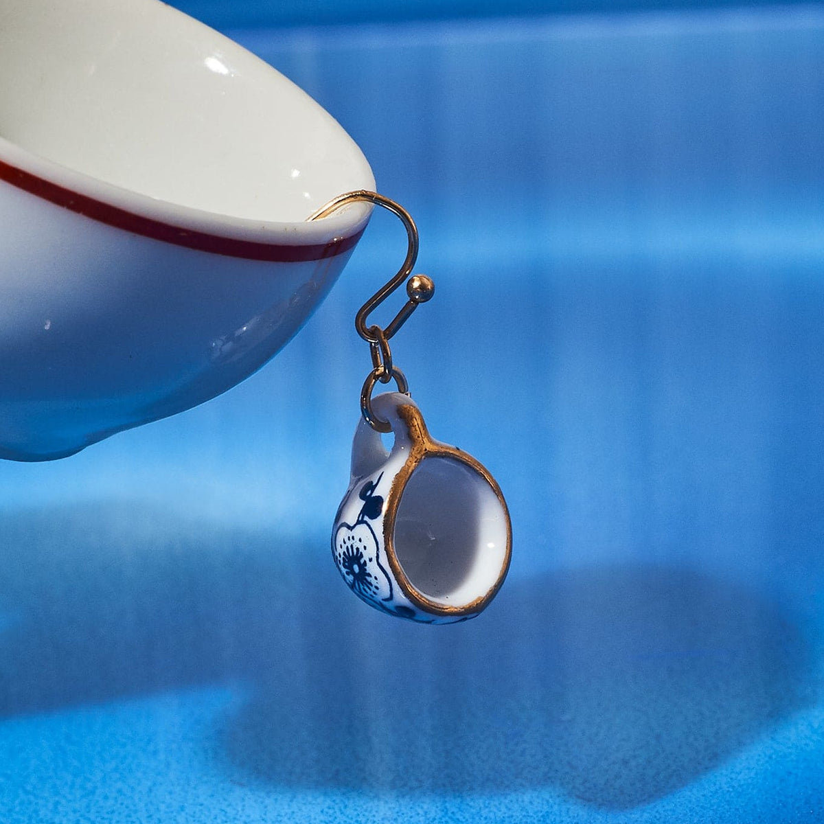 Tiny Teacup Earrings