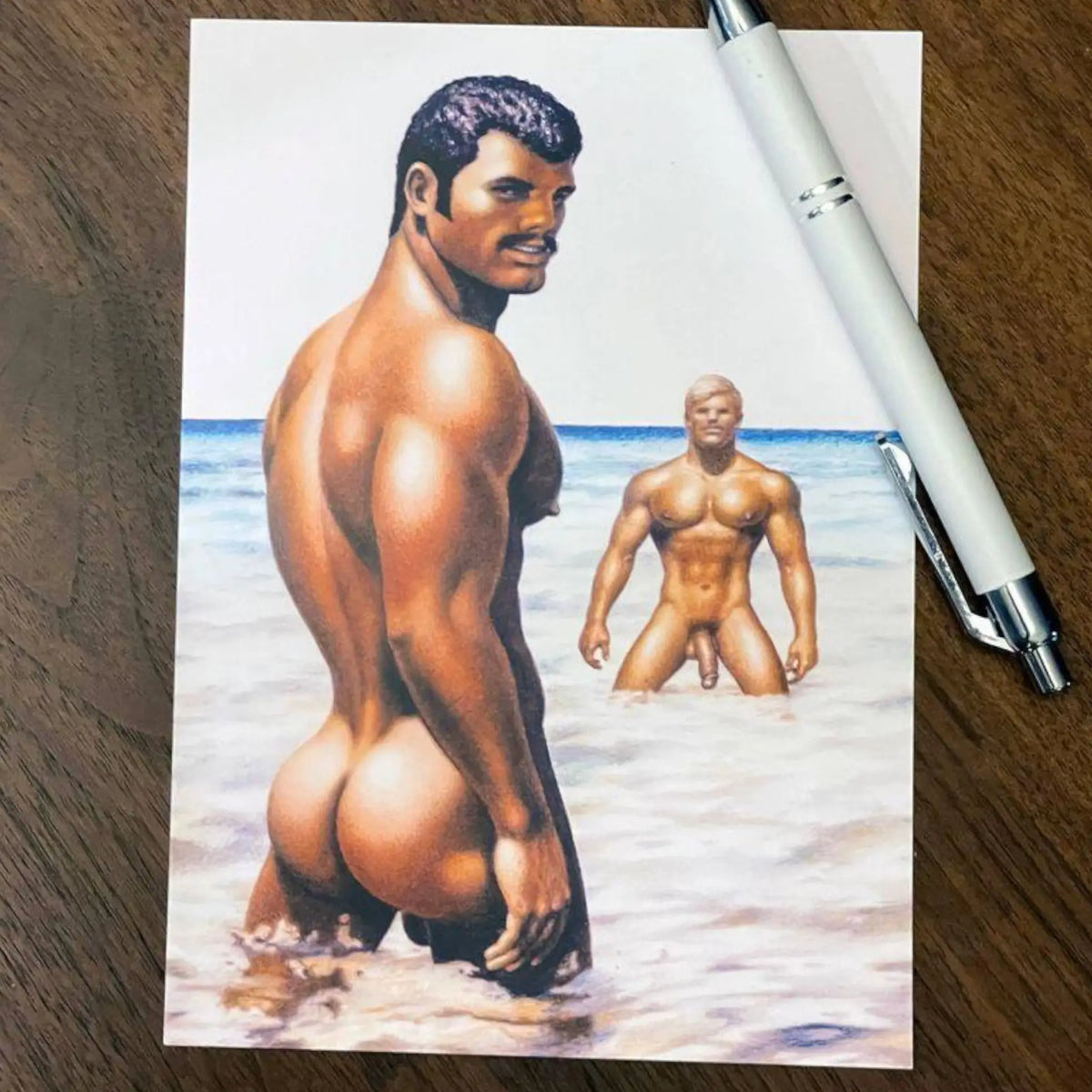 Tom of Finland Postcard - Tide is High | Friends Nyc