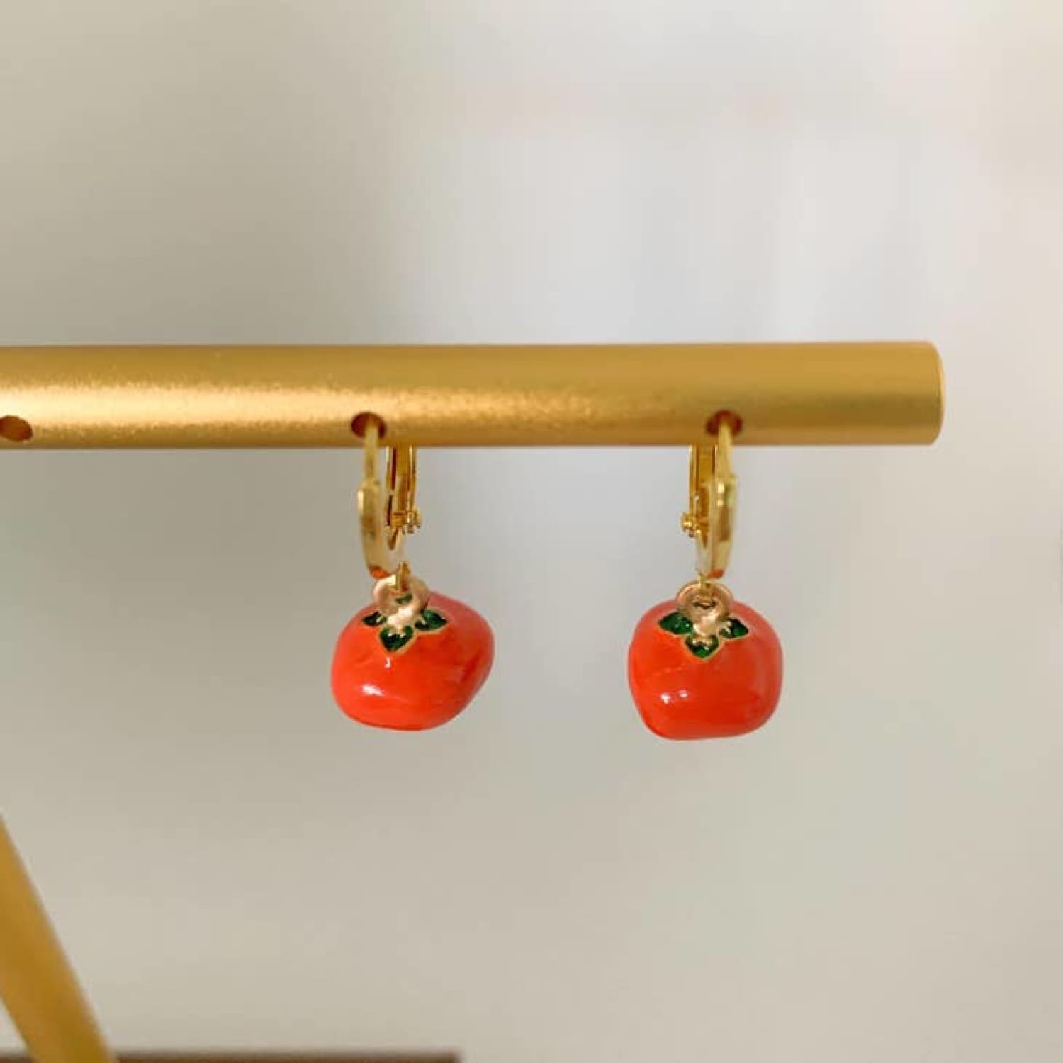 Tomato Huggie Earrings 0923 - Accessories - Cute Earring -