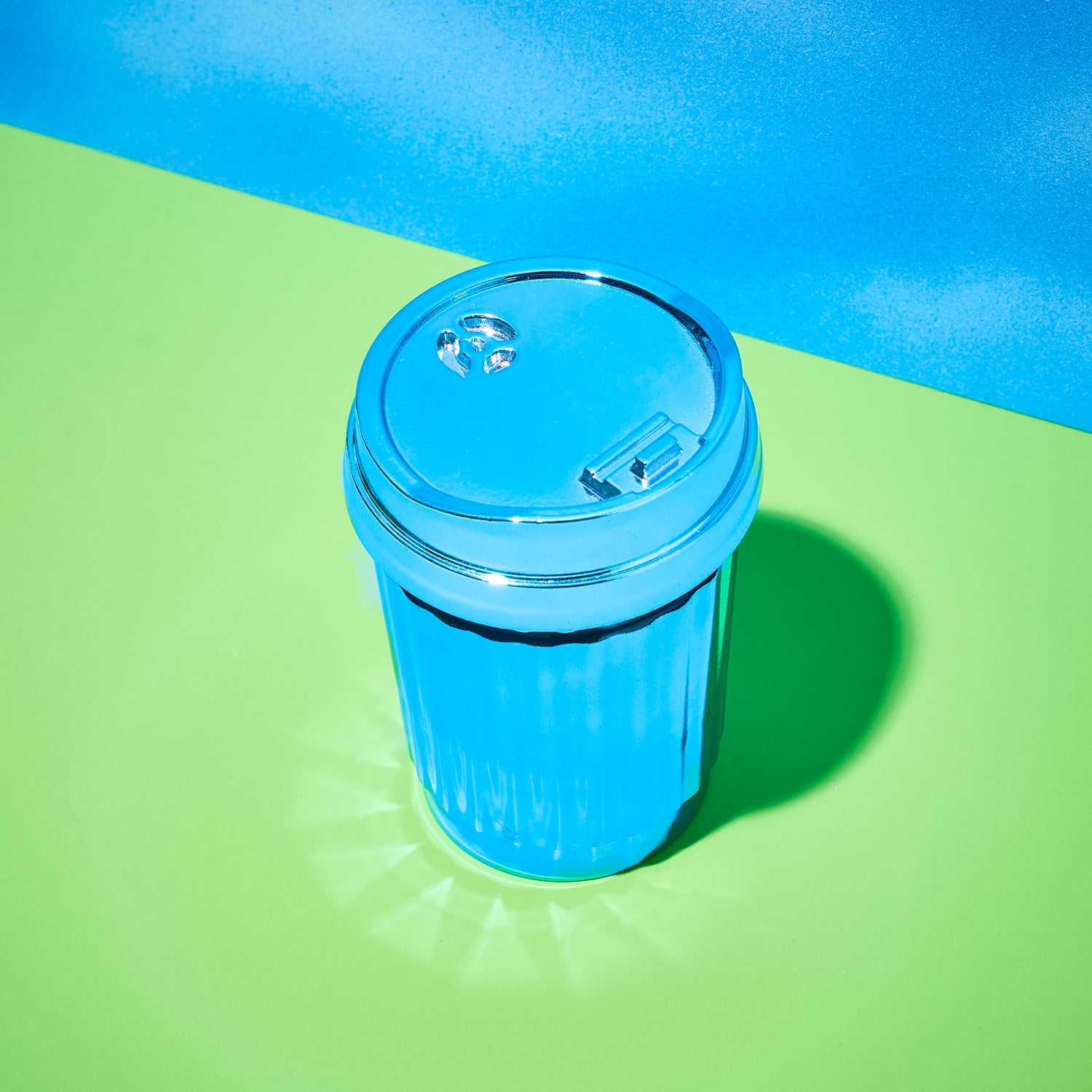 Trash can Grinder Blue | Novelty Herb | Friends Nyc