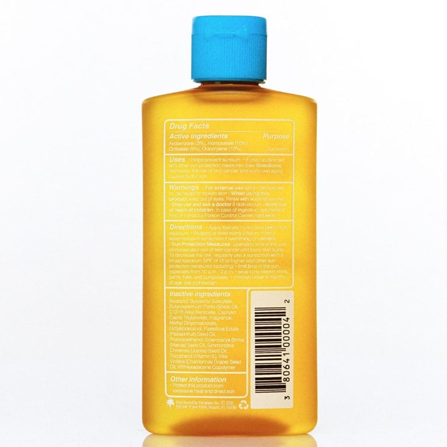 Vacation Chardonnay Sunscreen Oil - Spf 30