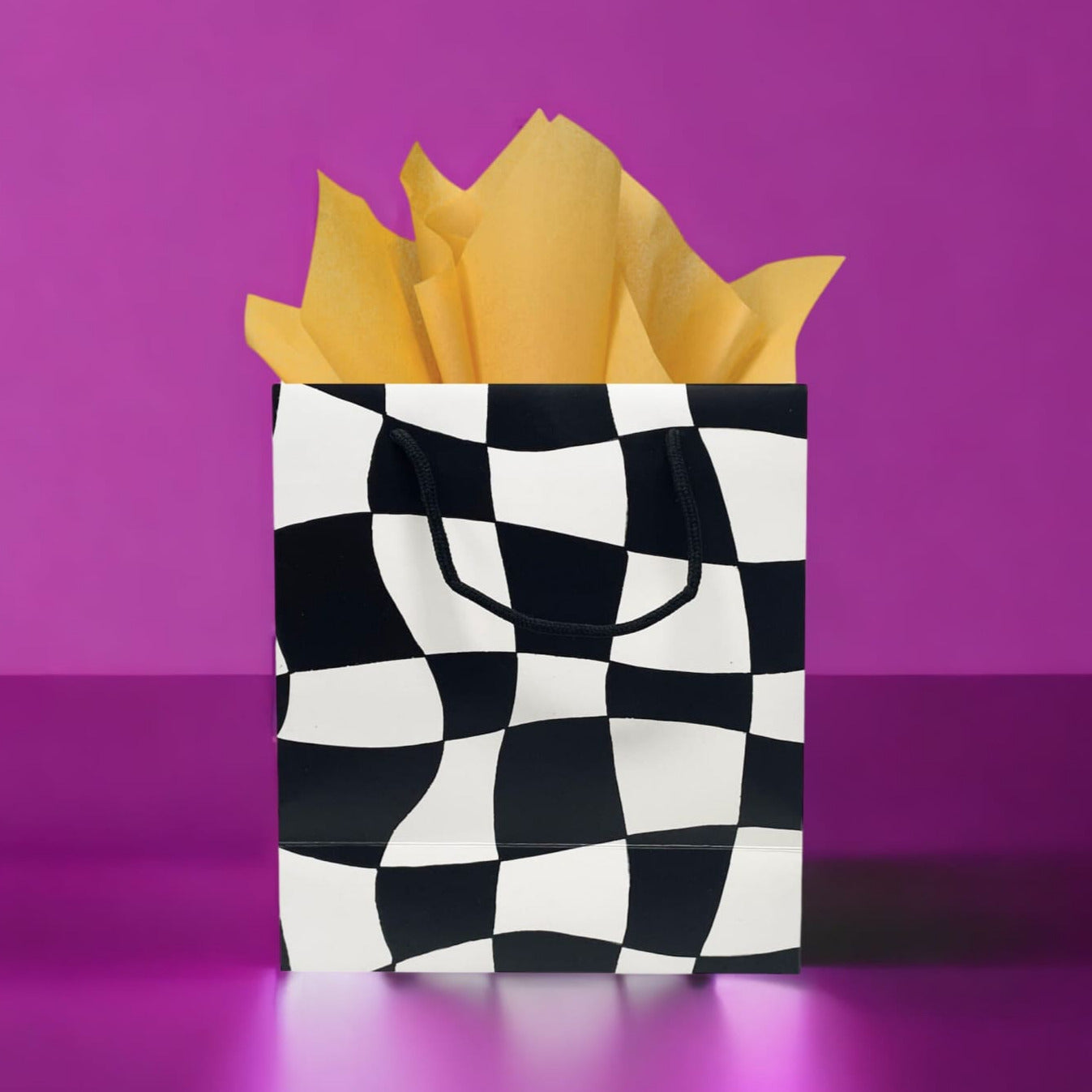 Warped Checkered Gift Bag 0723 - Giftbag - Giftwrap23 -
