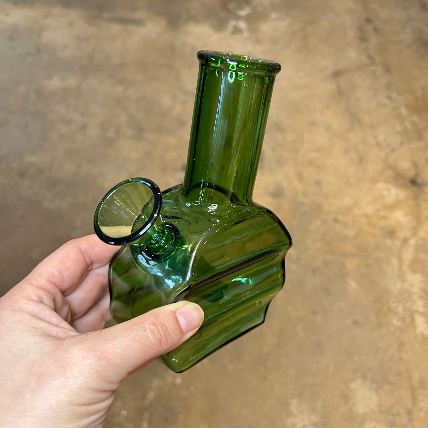 Wavy Mini Glass Bong Aesthetic Bong - Beaker - Boxed - Mini
