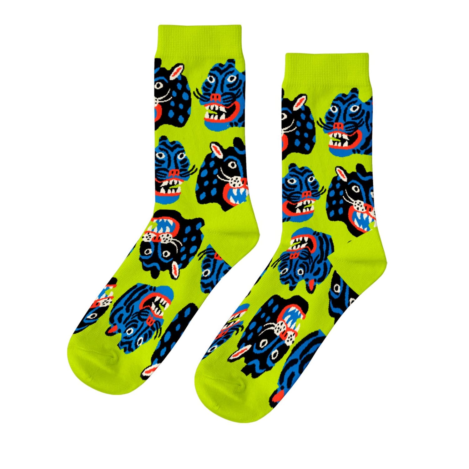 Wild Cats Women’s Crew Socks Cat Lover - Crew Socks - Cute