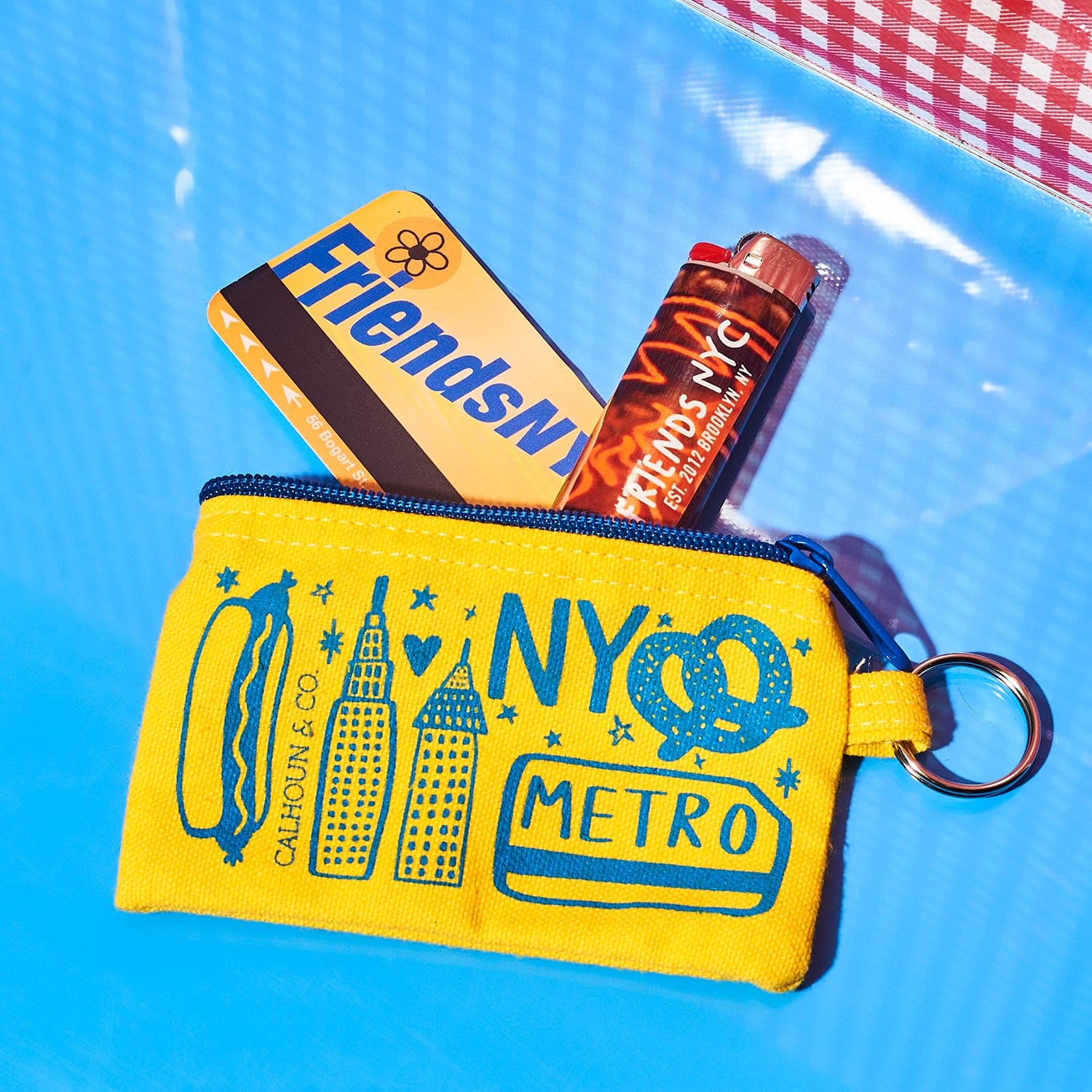 New York Zipper Card Pouch Keyring 0523 - Nycstories - Q223