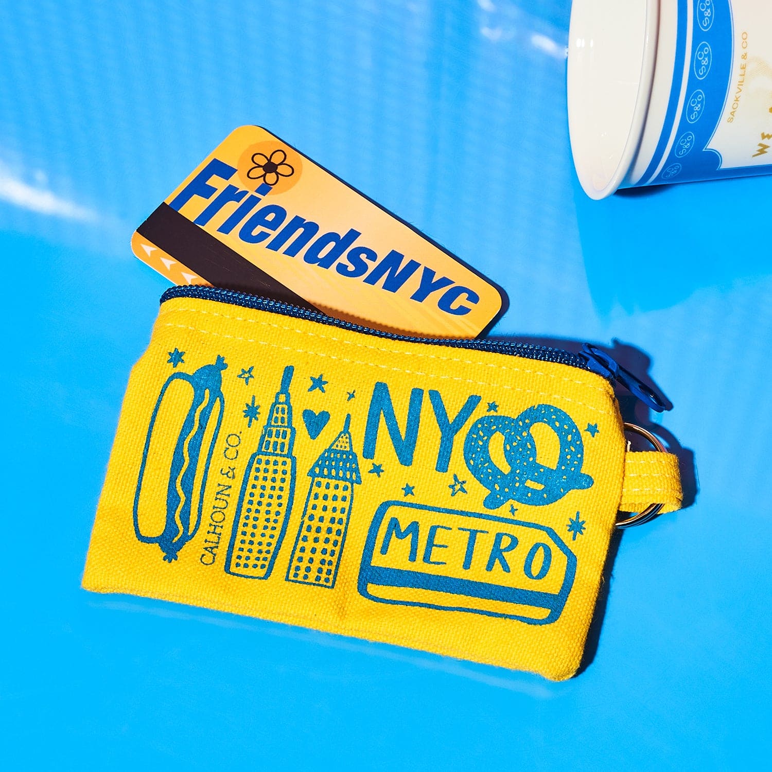 New York Zipper Card Pouch Keyring 0523 - Nycstories - Q223