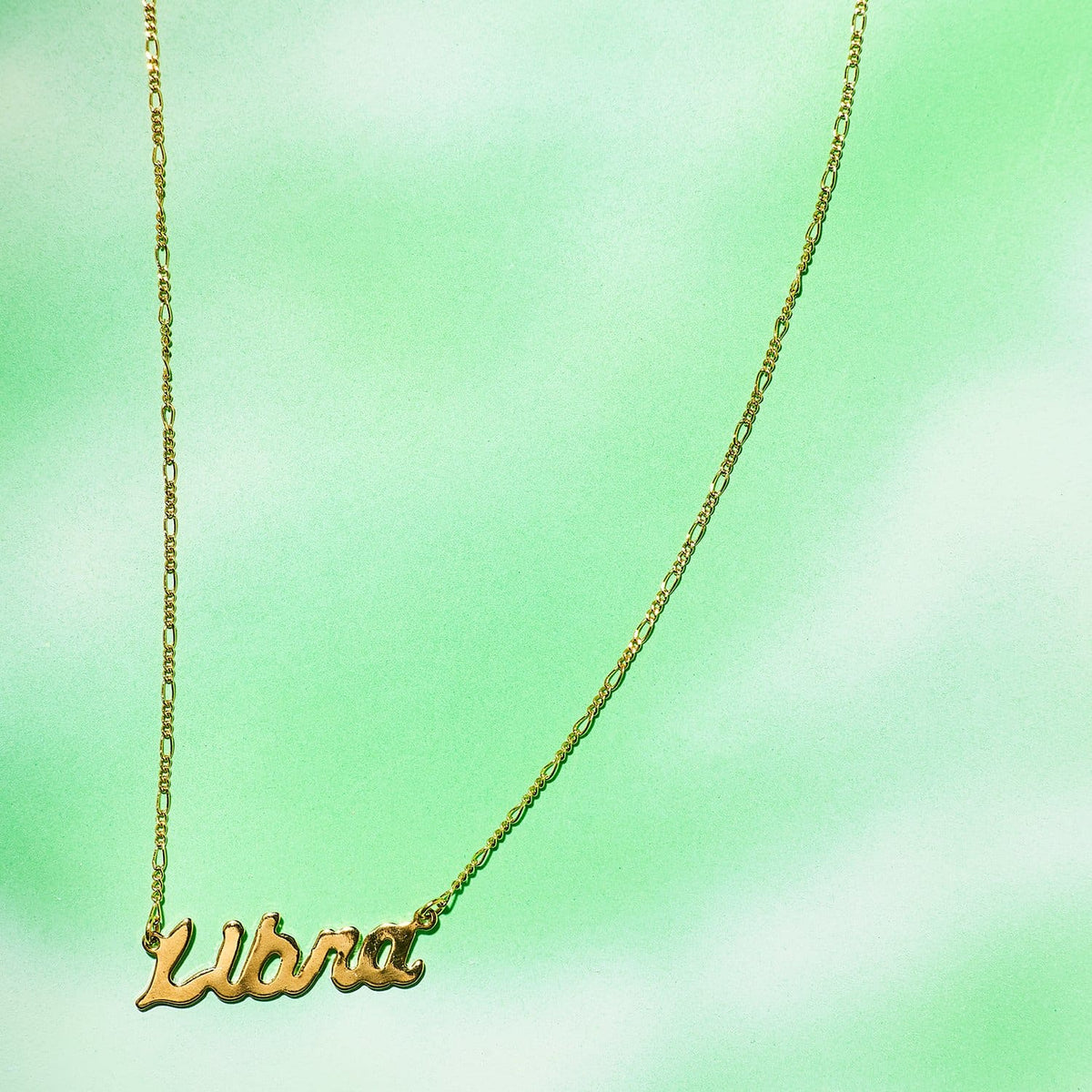 Zodiac Script Necklace Aquarius - Aries - Bling - Cancer -