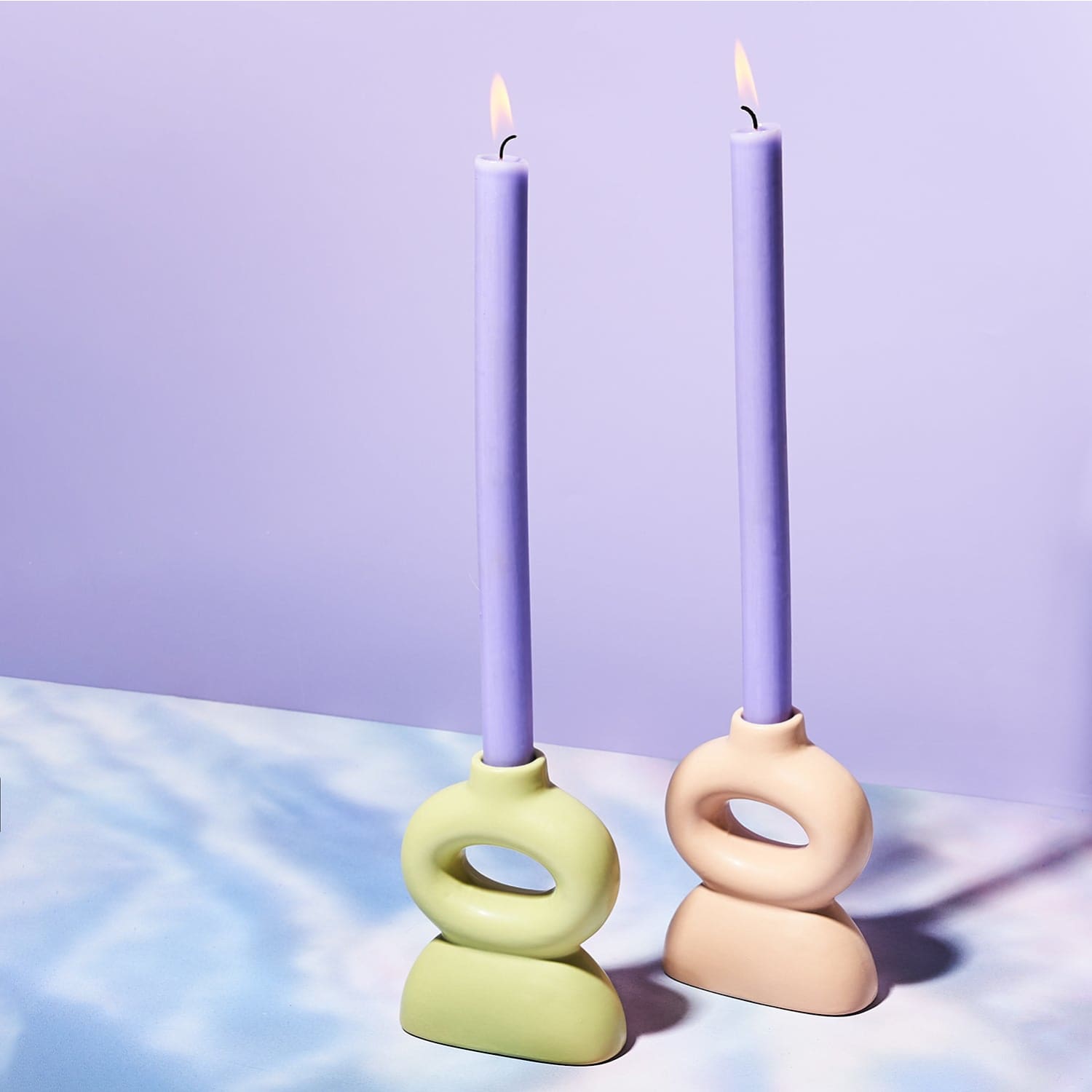 Stone Taper Candle Holder Ah2506a 0822 - Candle - Q322 -