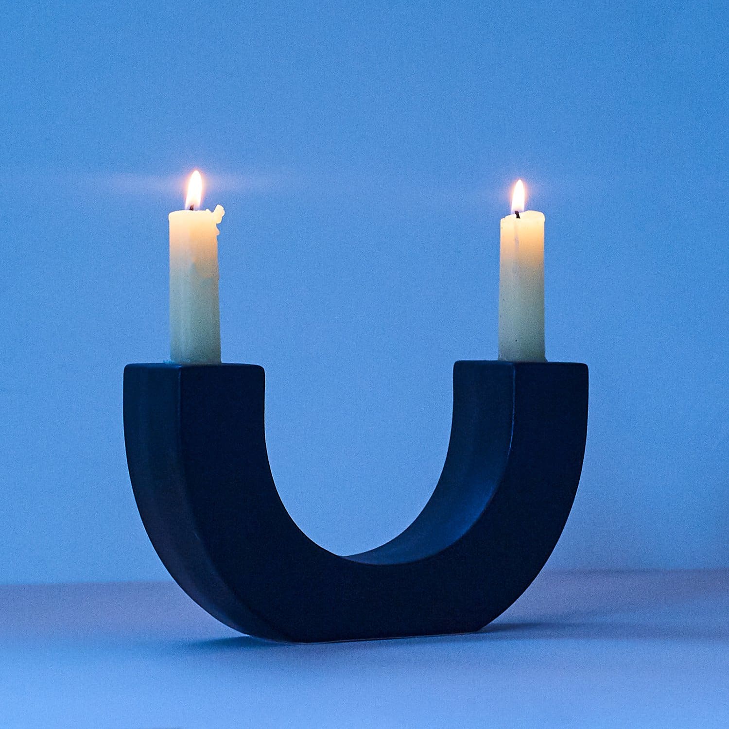 Ceramic Taper Candle Holder - Black Black - Candle - Holder