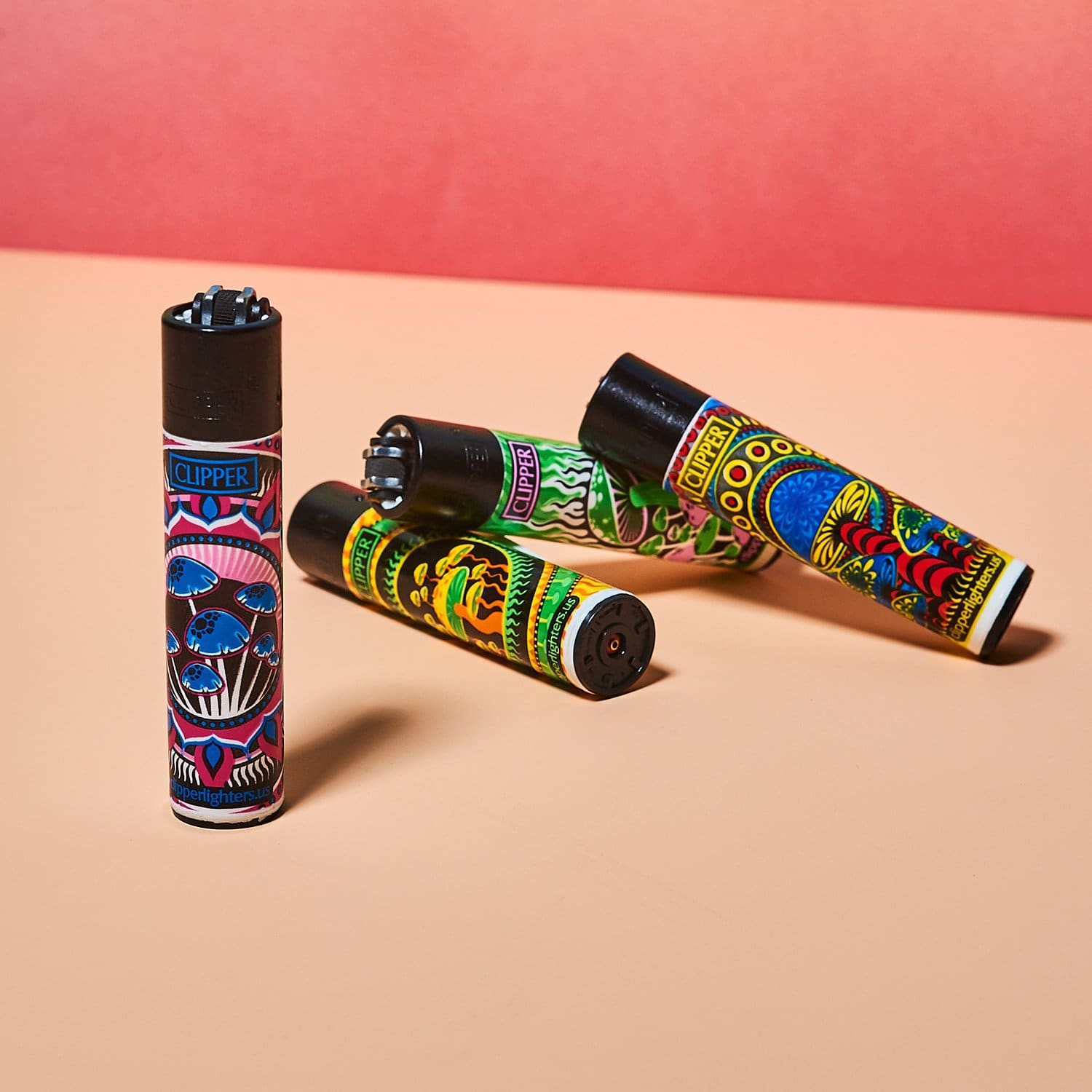 Clipper Lighters - Psychedelic Mushroom Beachday - Clipper