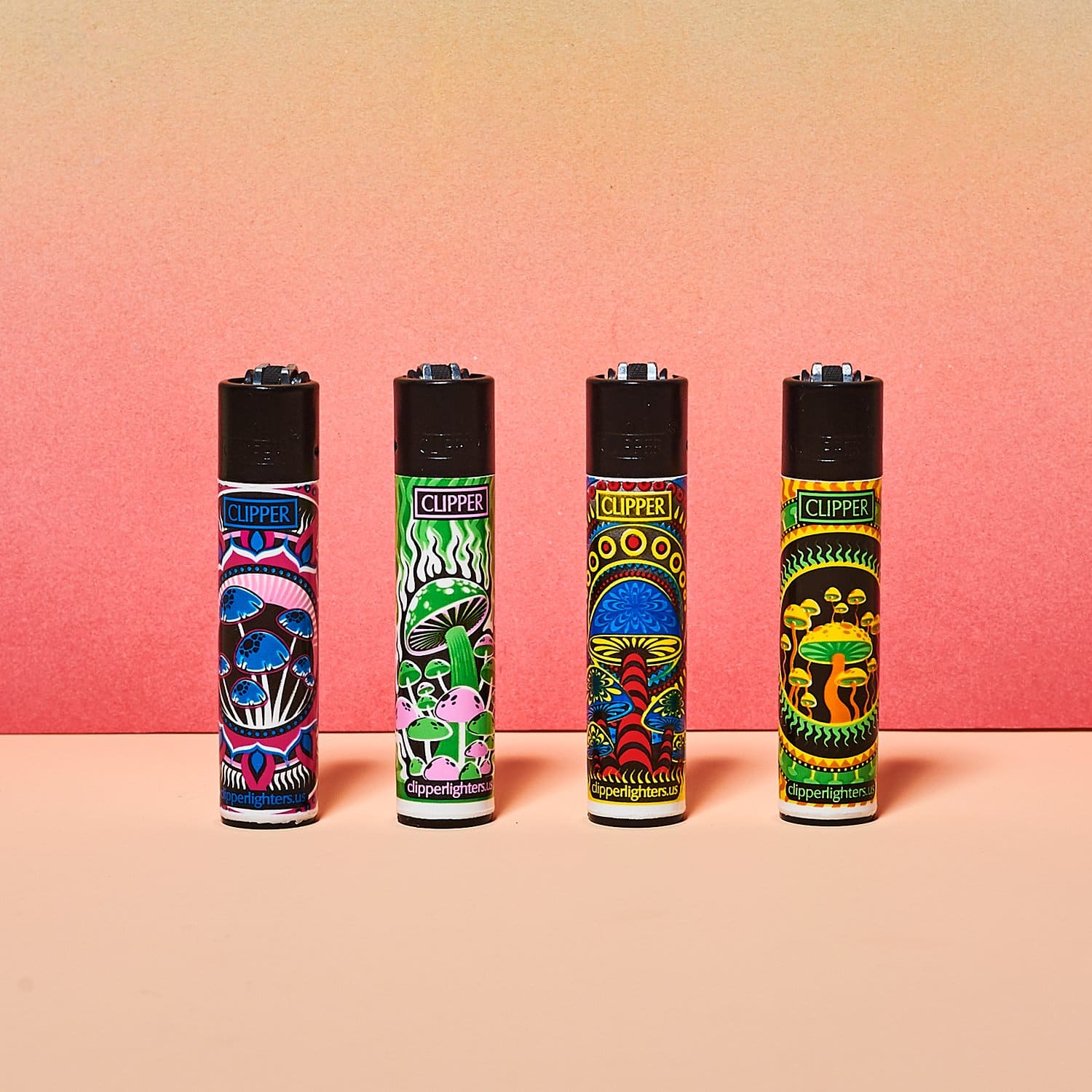 Clipper Lighters - Psychedelic Mushroom Beachday - Clipper