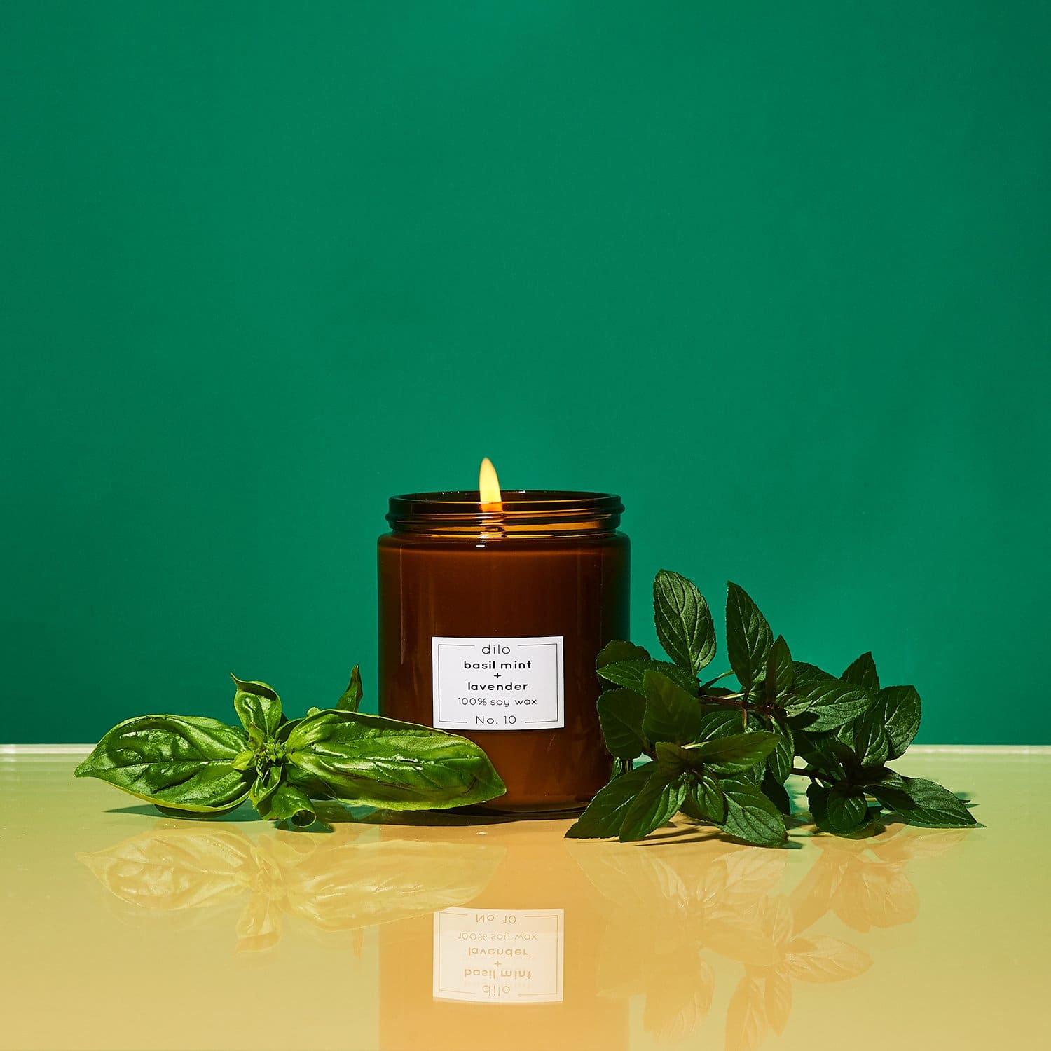 Dilo - Basil Mint and Lavender Candle Basil - best Seller -
