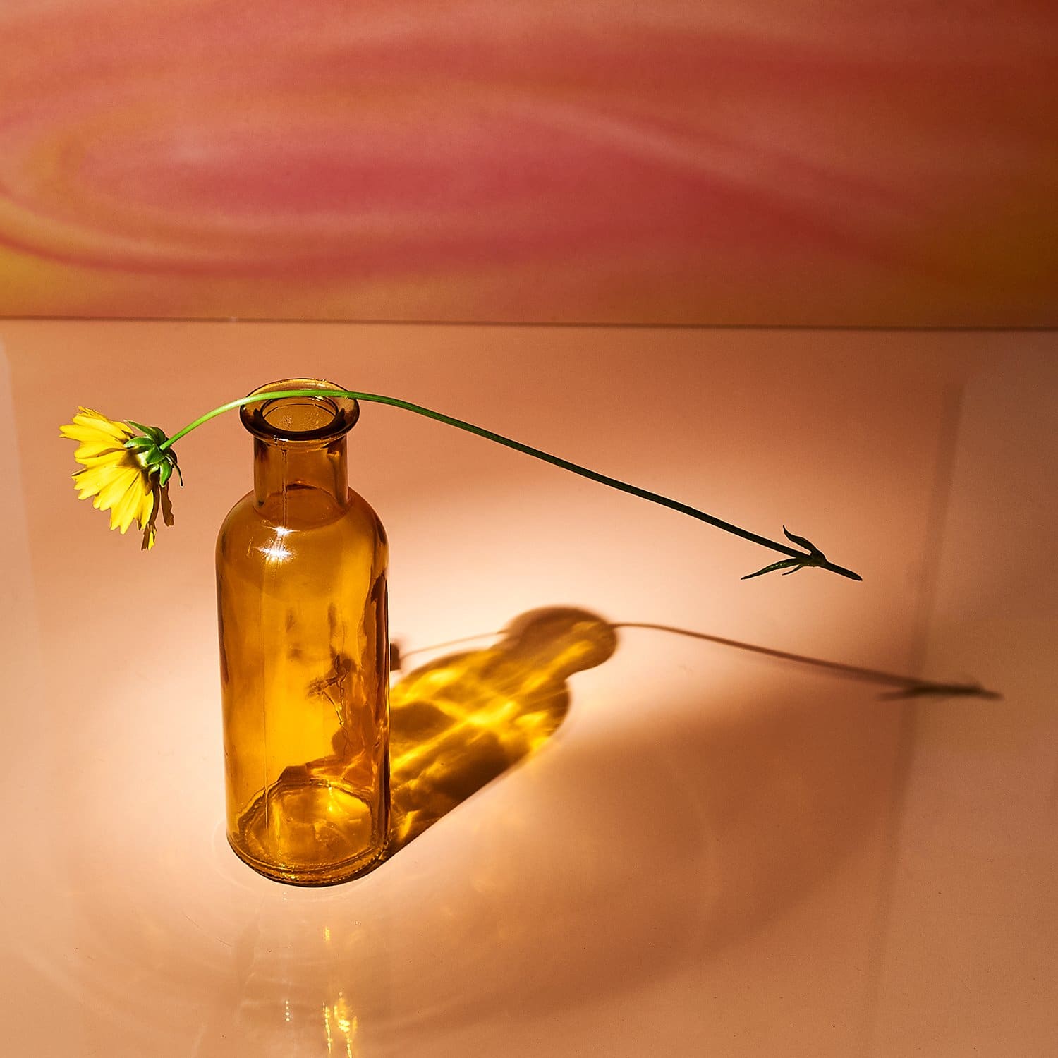 Glass Bottle Bud Vase - Amber Inthegarden