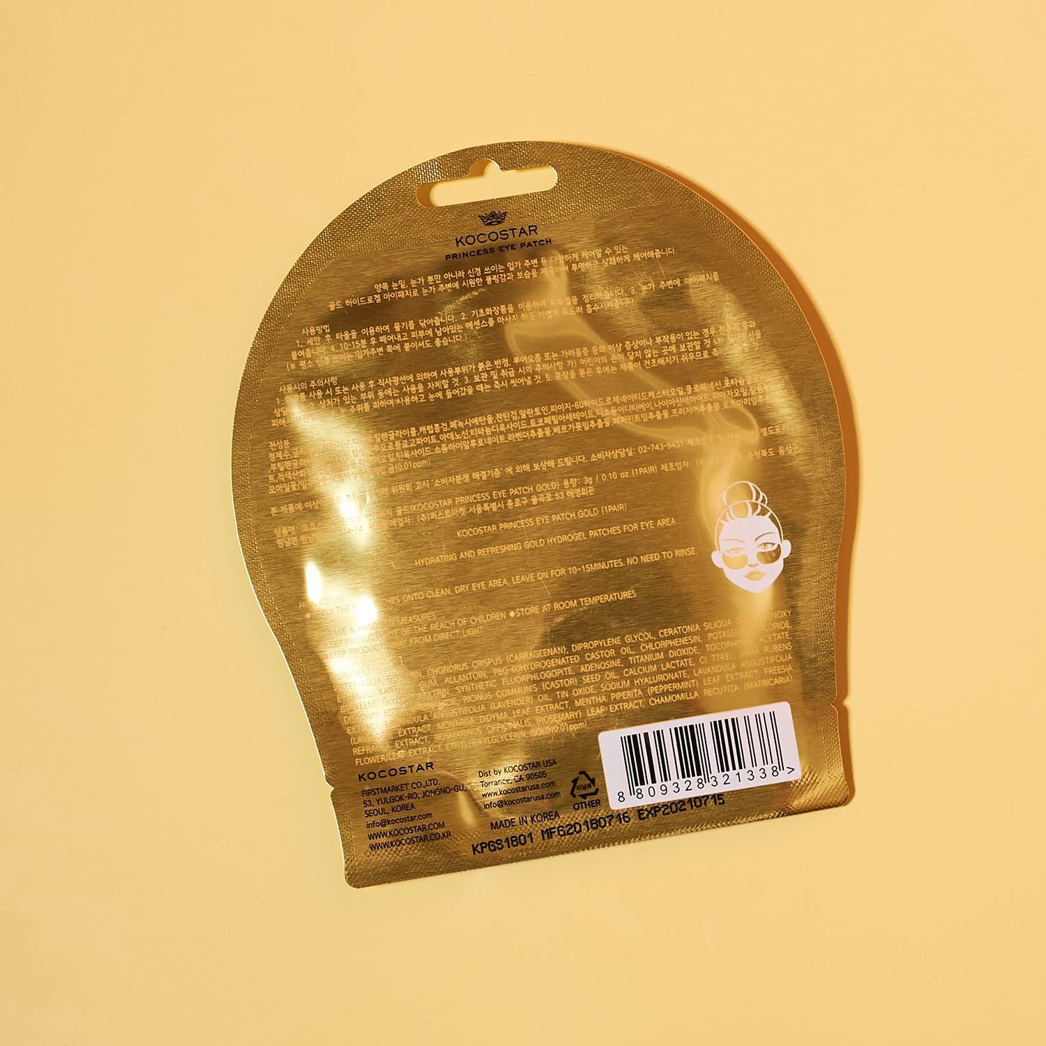 Gold Princess Eye Patch Body - Eye - Gels - Face Care -