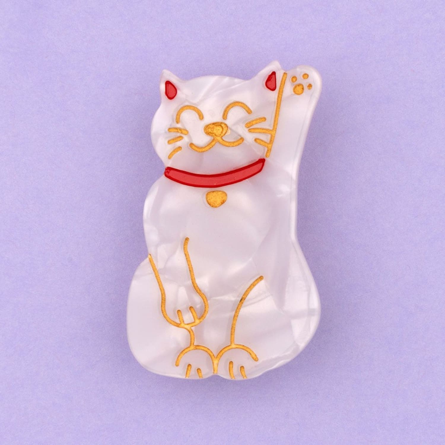 Lucky Cat Acetate Hair Clip Coucou Suzette - Hair -