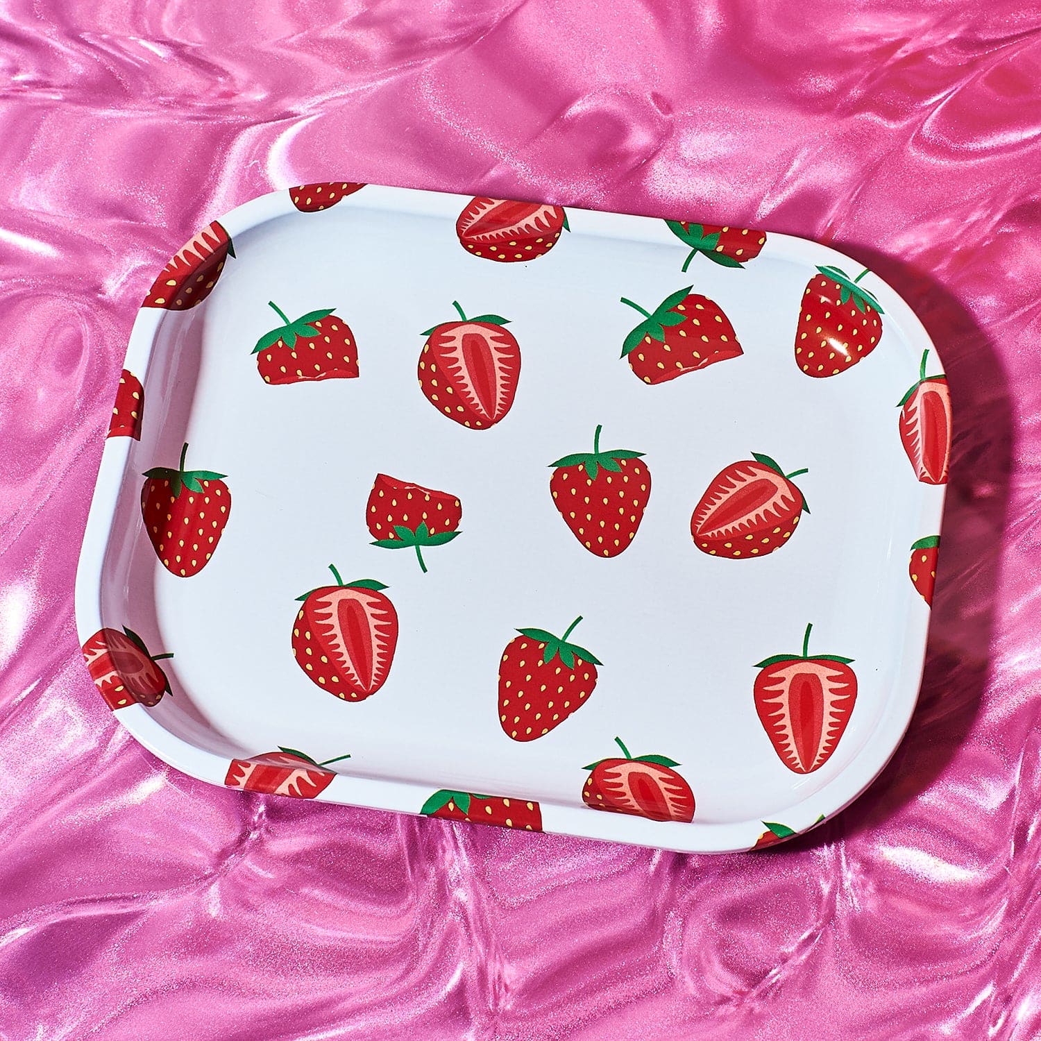 Mini Strawberry Rolling Tray 420smoke