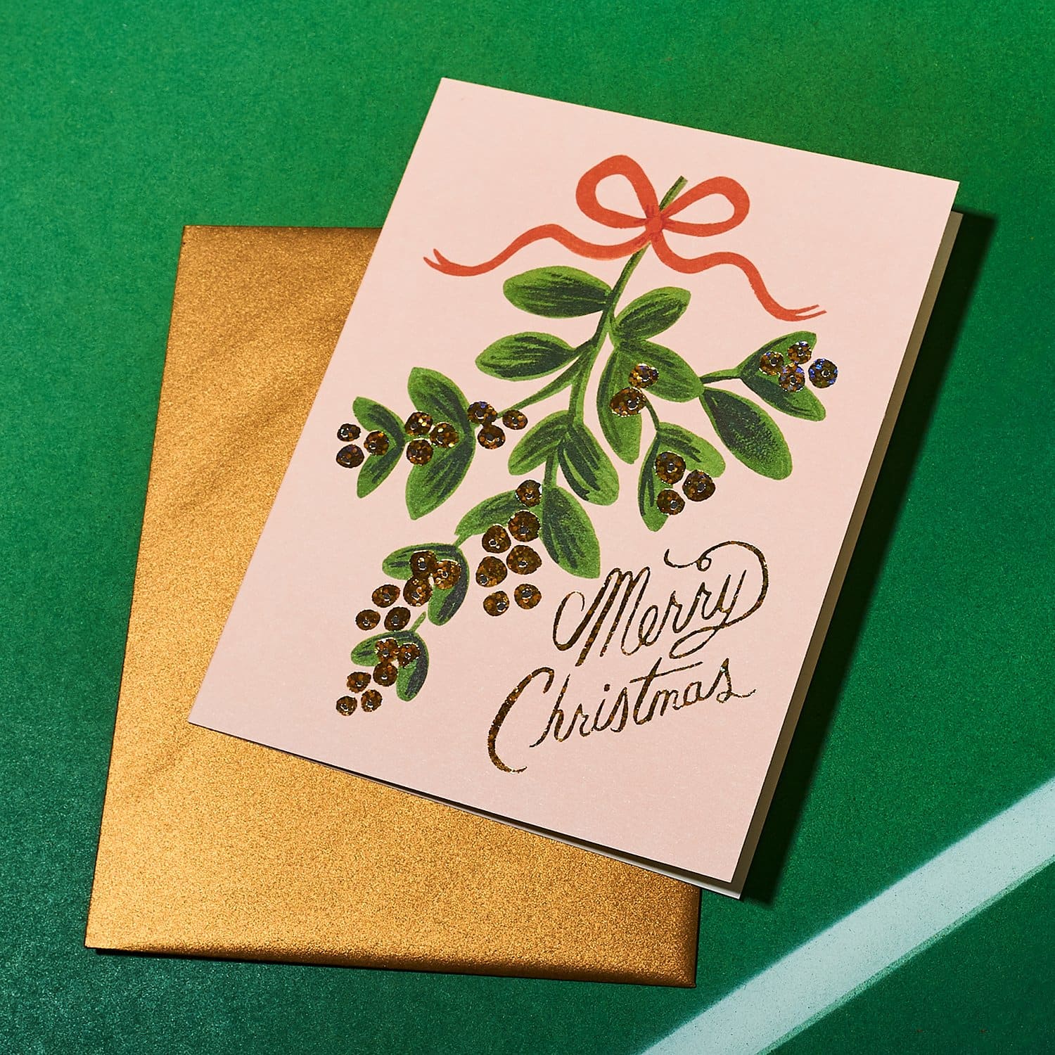 Mistletoe Merry Christmas Holiday Card Cardsholiday -