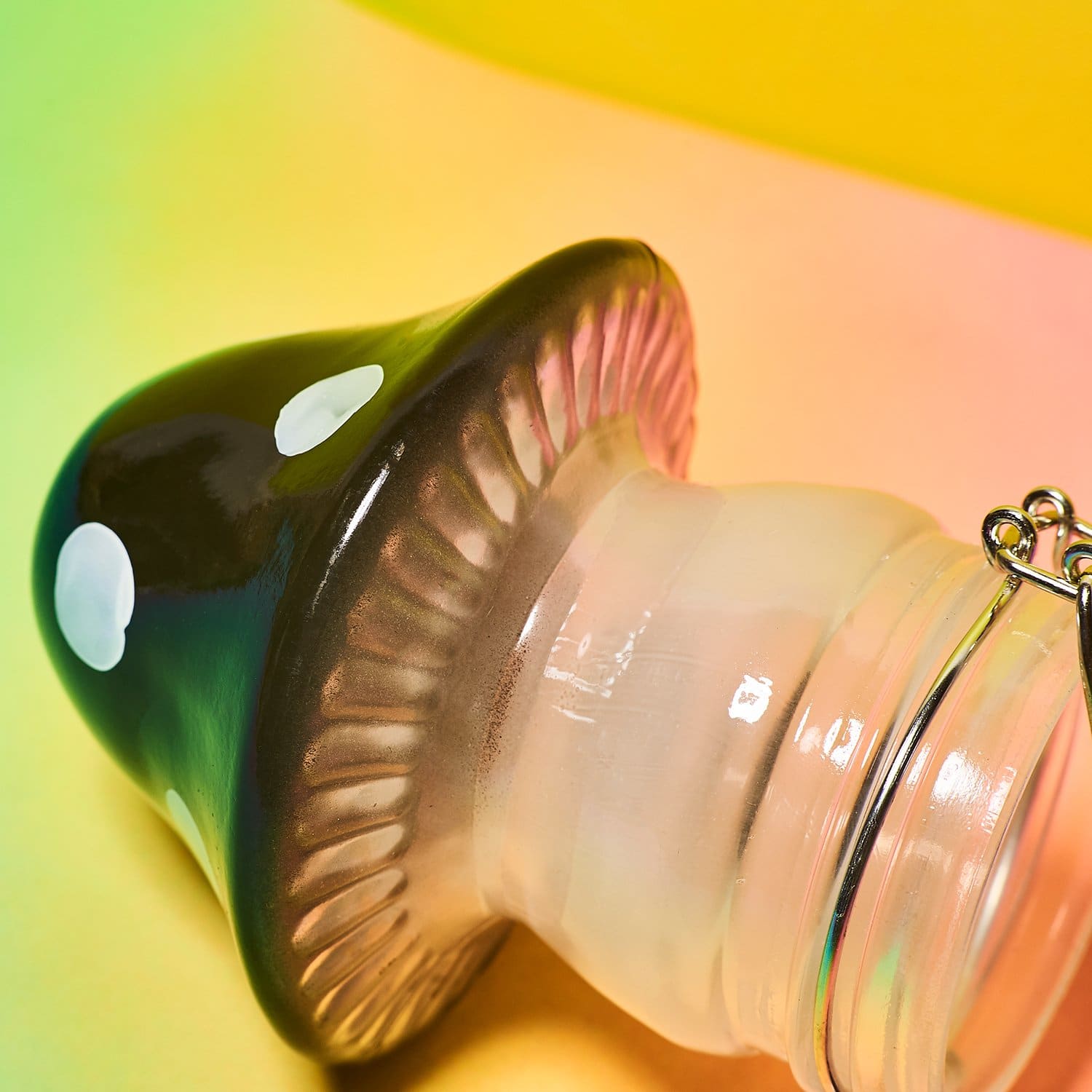 Mushroom Glass Jar Inthegarden