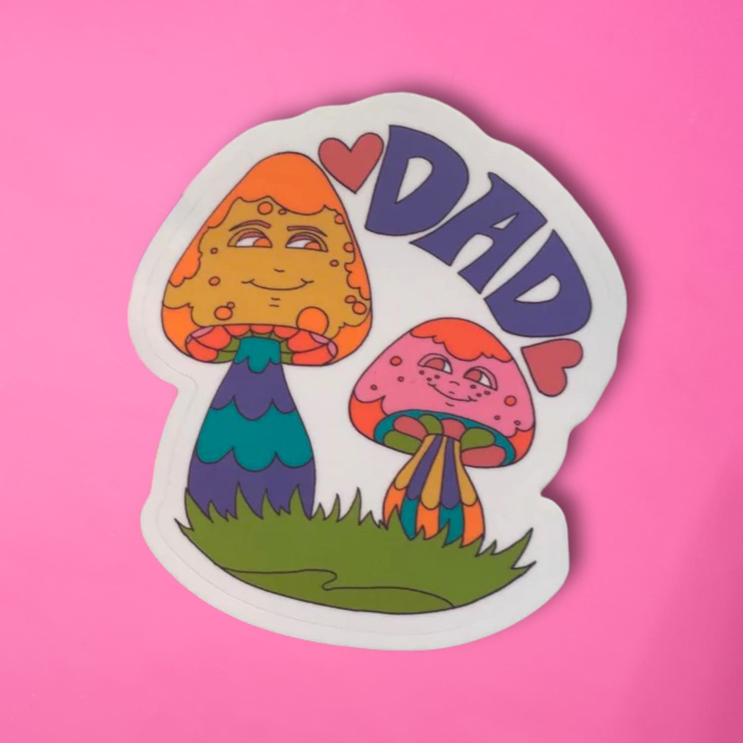 Dad Mushroom Sticker Dad Gift - Decorative Sticker -