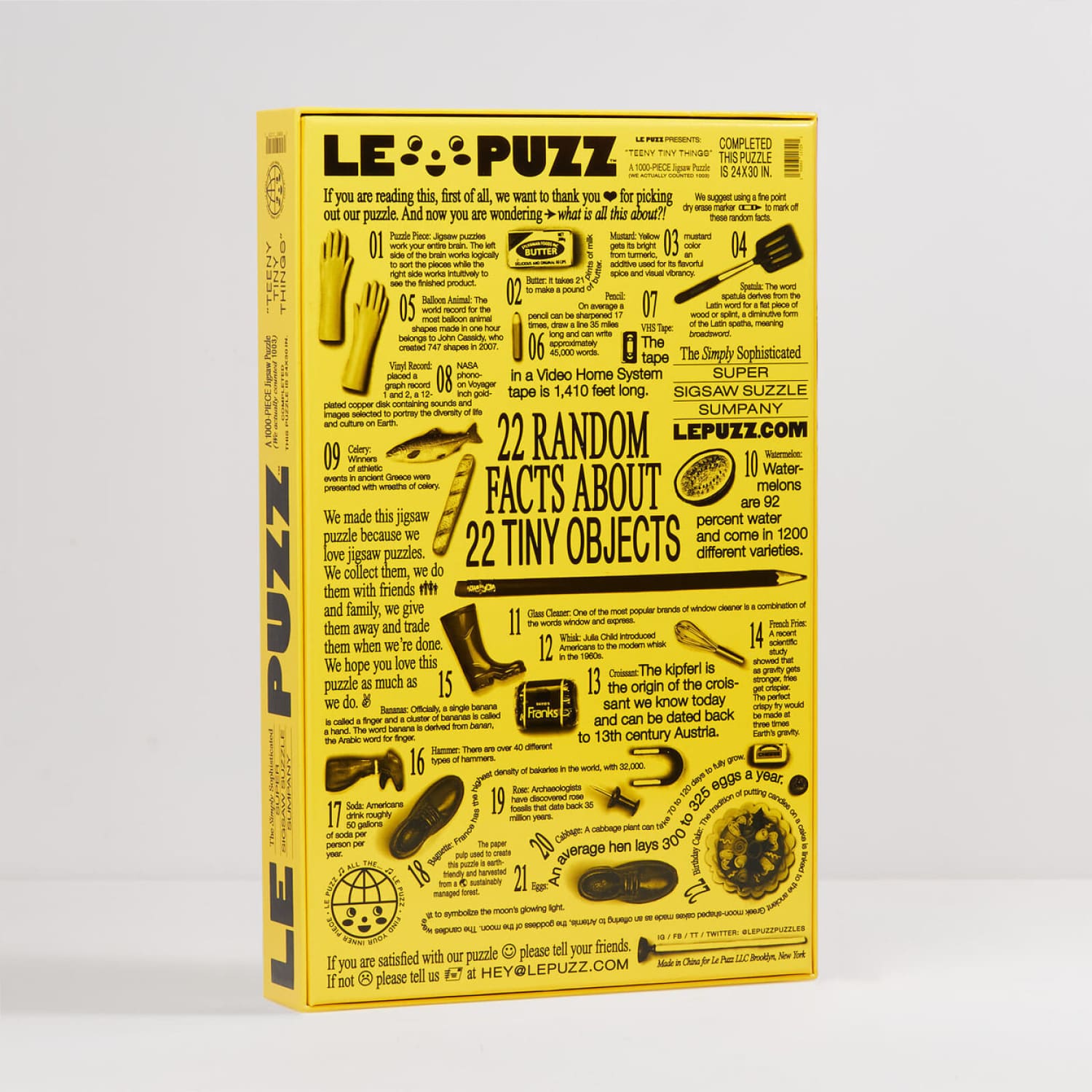 Le Puzz 1000 Piece Puzzle - Teeny Tiny Things Activity -