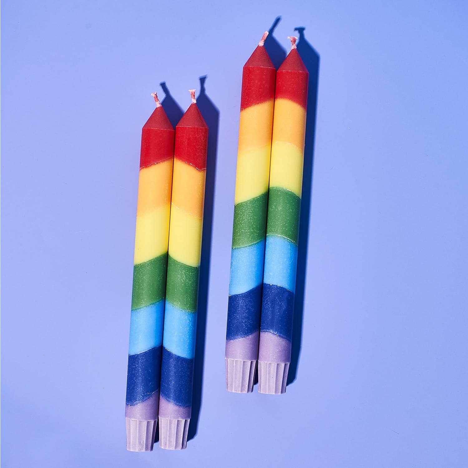 Rainbow Taper Candle Set Candle - Coconut Wax - Dopamine