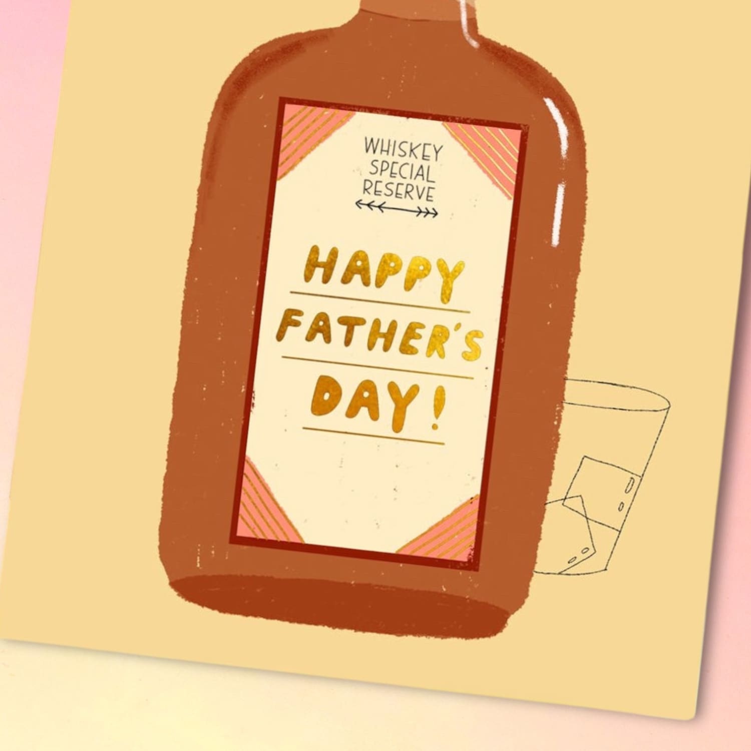 Special Reserve Whiskey Father’s Day Greeting Card Carolyn