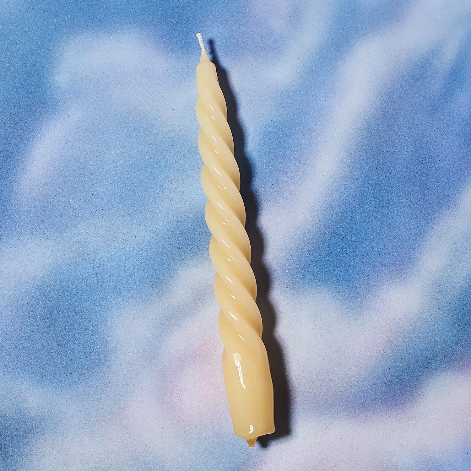 Twisted Candle Ivory Torciglione D47r Candle - Taper -