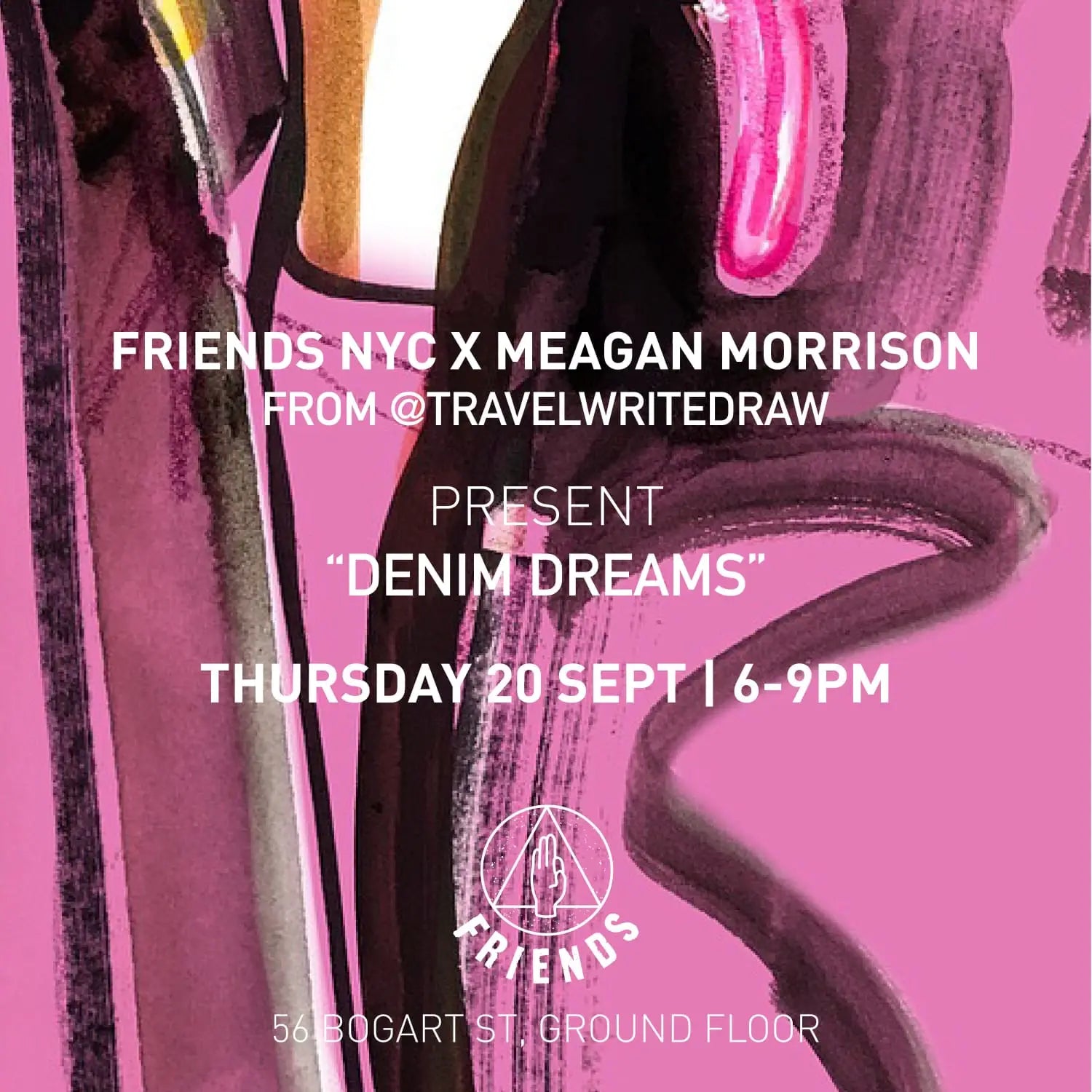 Meagan Morrison @TravelWriteDraw x Friends NYC