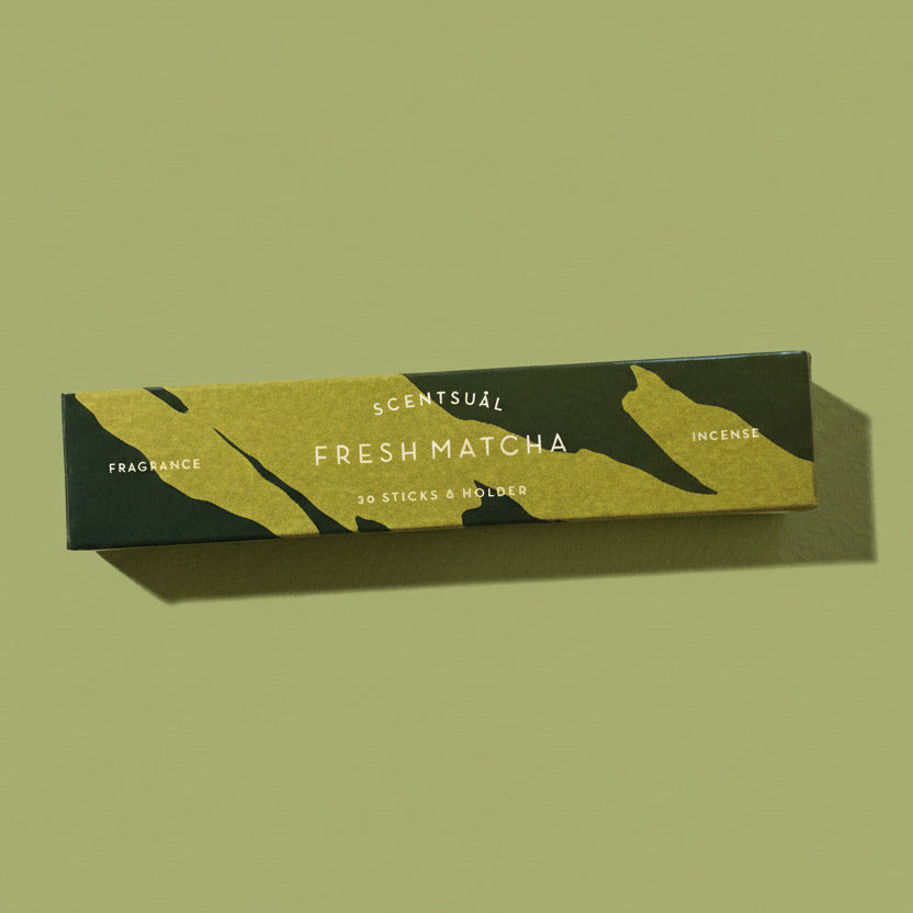 Scentsual Incense - Green Tea Green Tea, Tea Incense Sticks,
